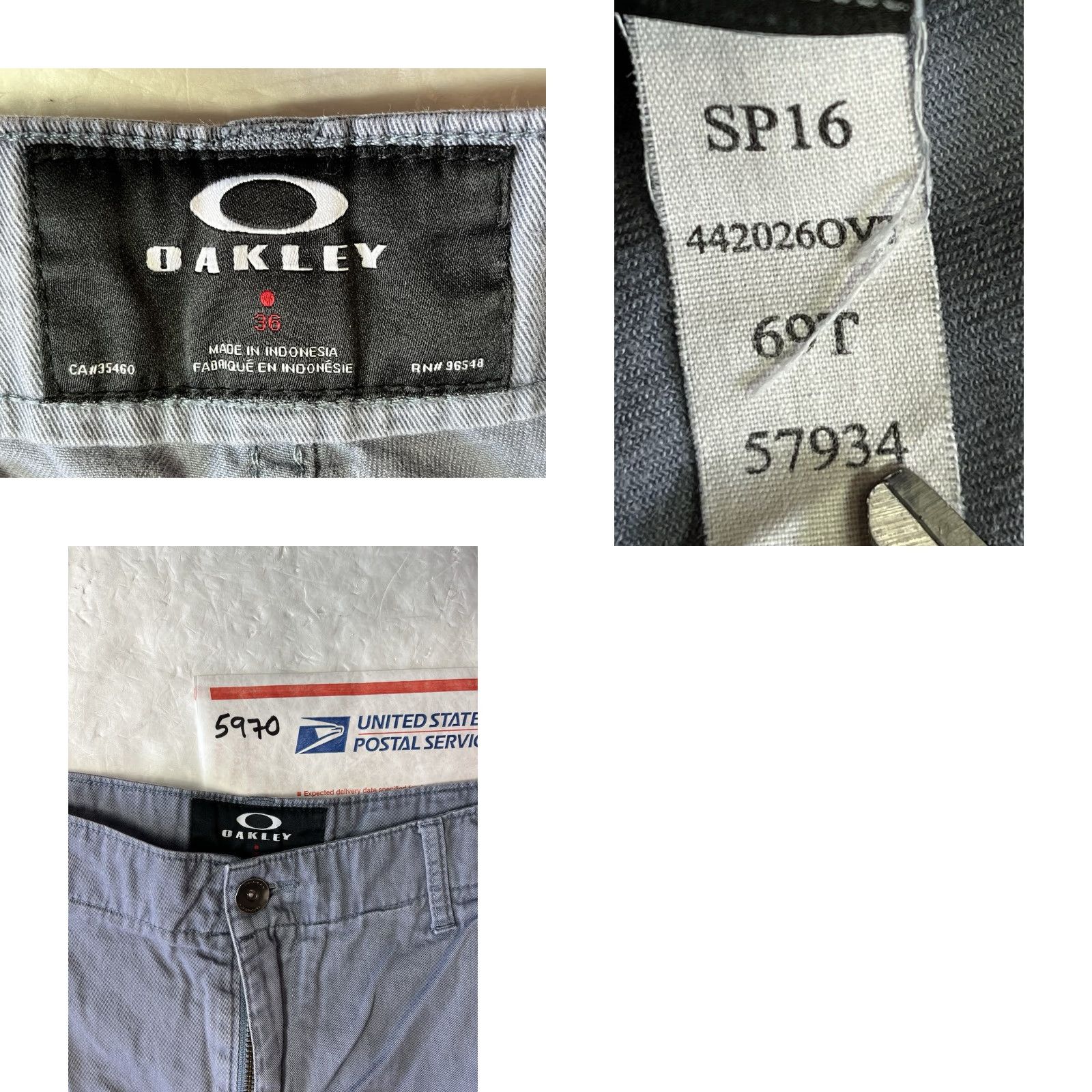 Oakley Oakley Men's Regular Fit Chino Golf Shorts Gray Size 36 Size US 36 / EU 52 - 8 Thumbnail