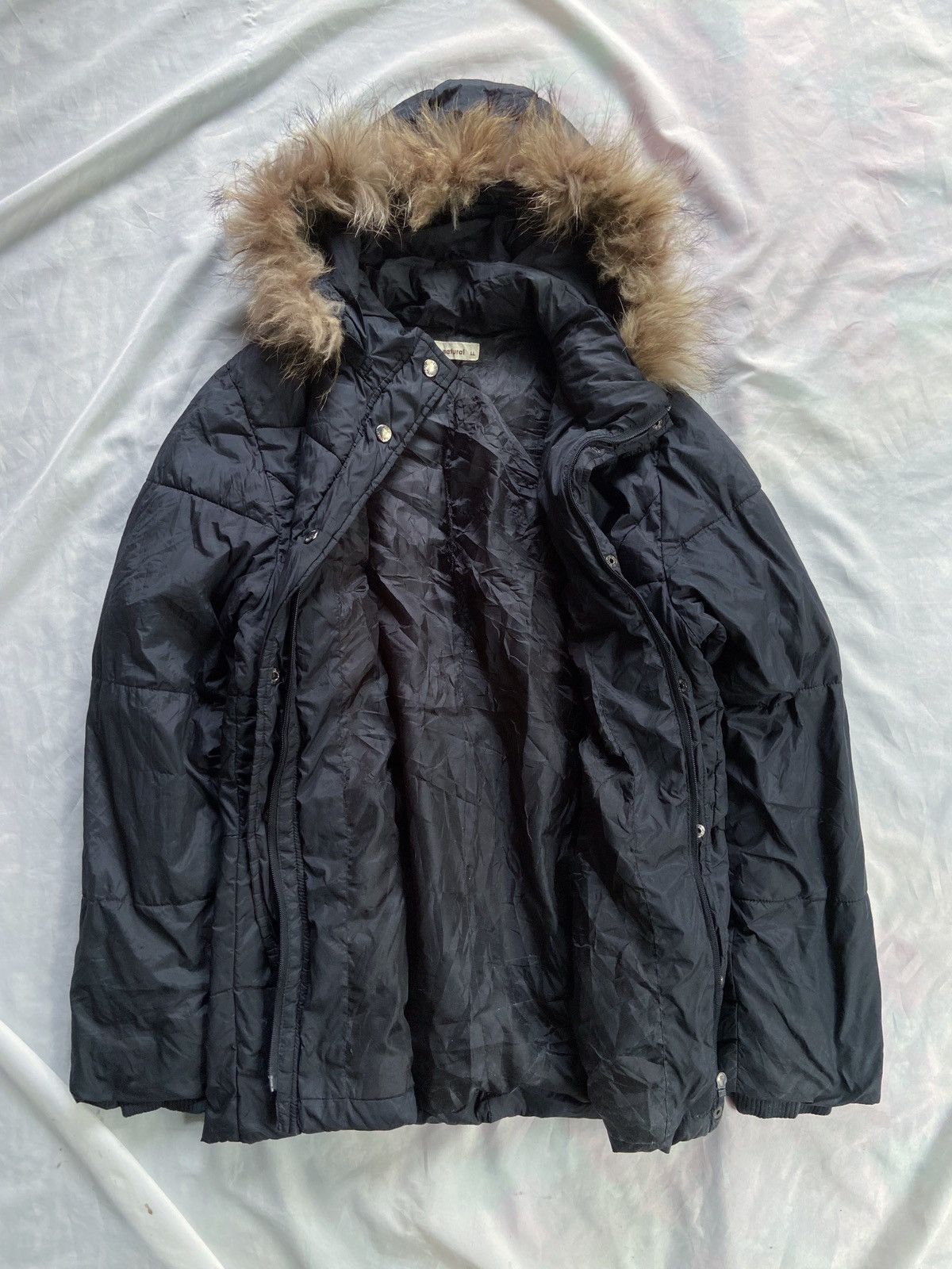 Isamu Katayama Backlash JAPANESE NAVY NATURAL PUFFER DOWN FUR JACKET Size US M / EU 48-50 / 2 - 2 Thumbnail