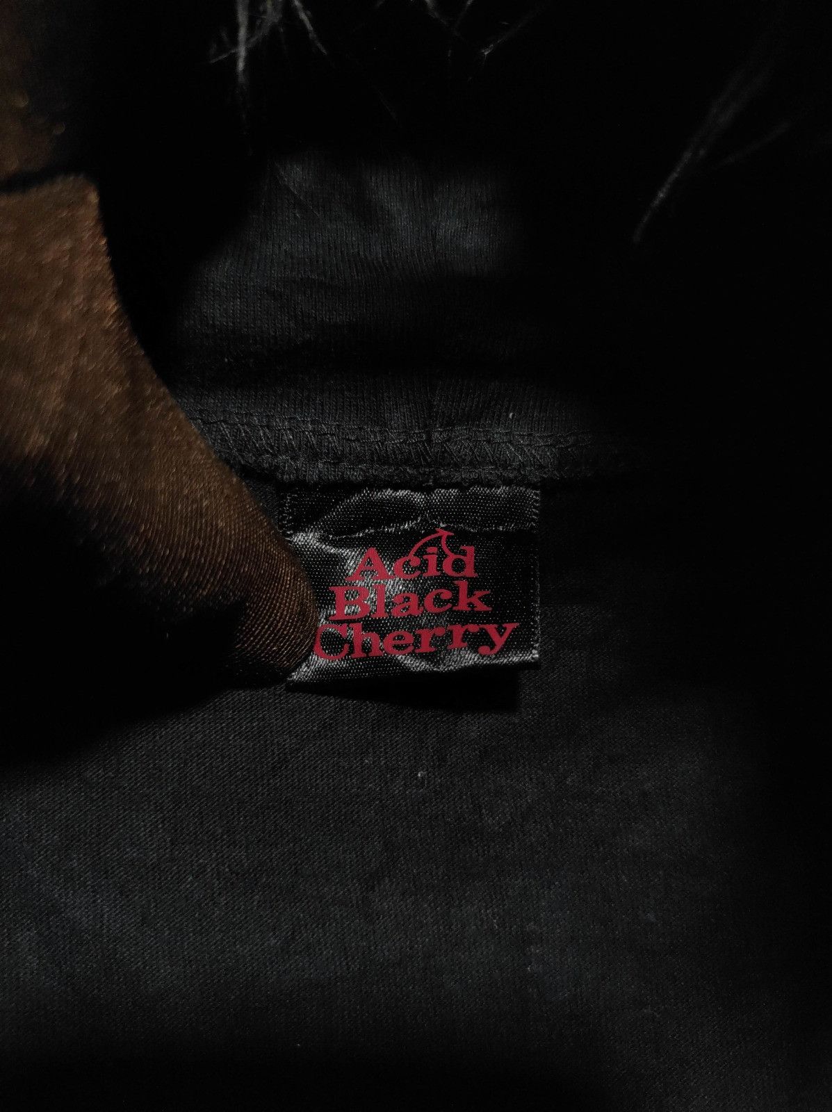 Japanese Brand Acid black Cherry double zip fur hoodie LGB style Size US M / EU 48-50 / 2 - 11 Thumbnail