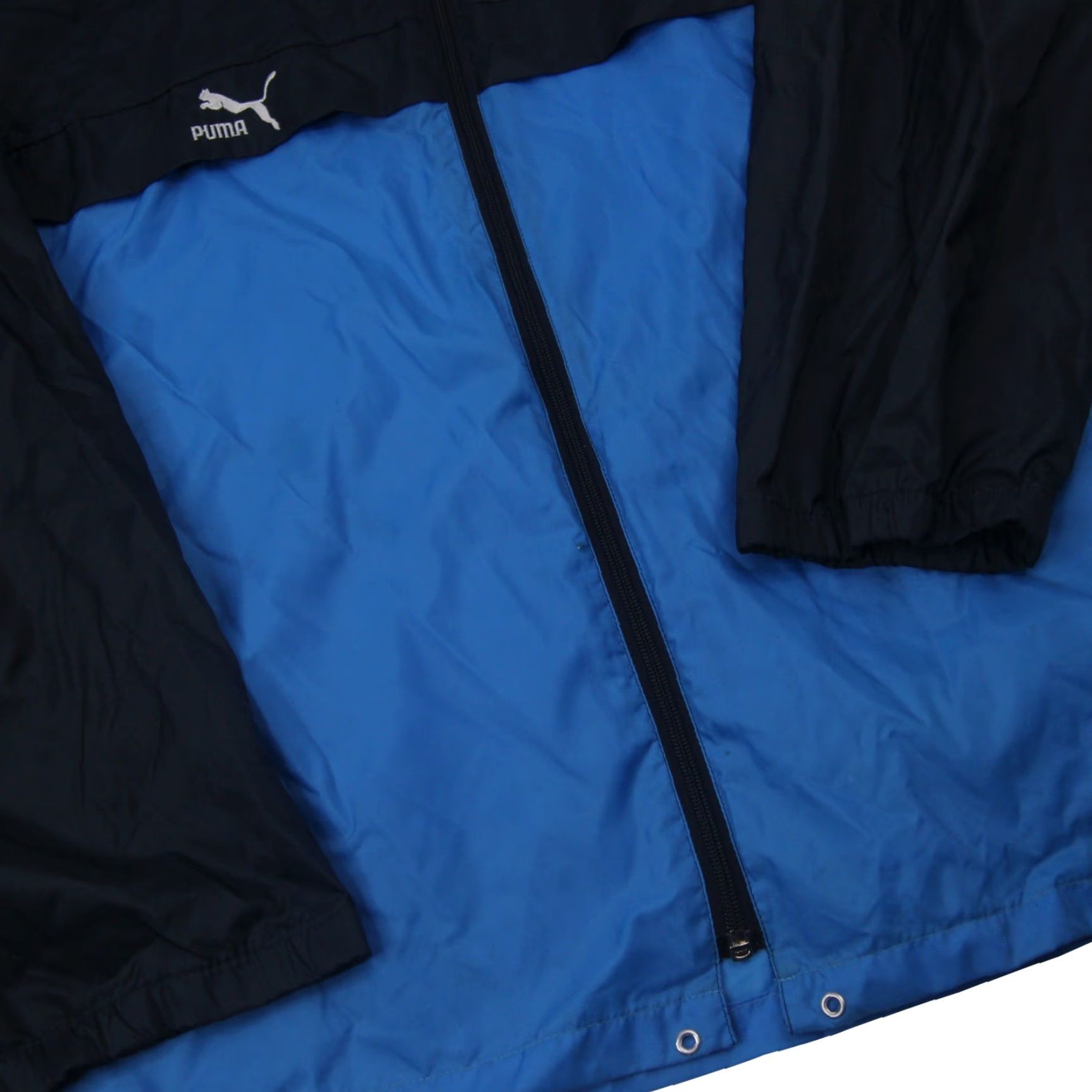 Puma VINTAGE Puma x German Military Mens XXL Packable Windbreaker Jacket Blue Size US XL / EU 56 / 4 - 3 Thumbnail