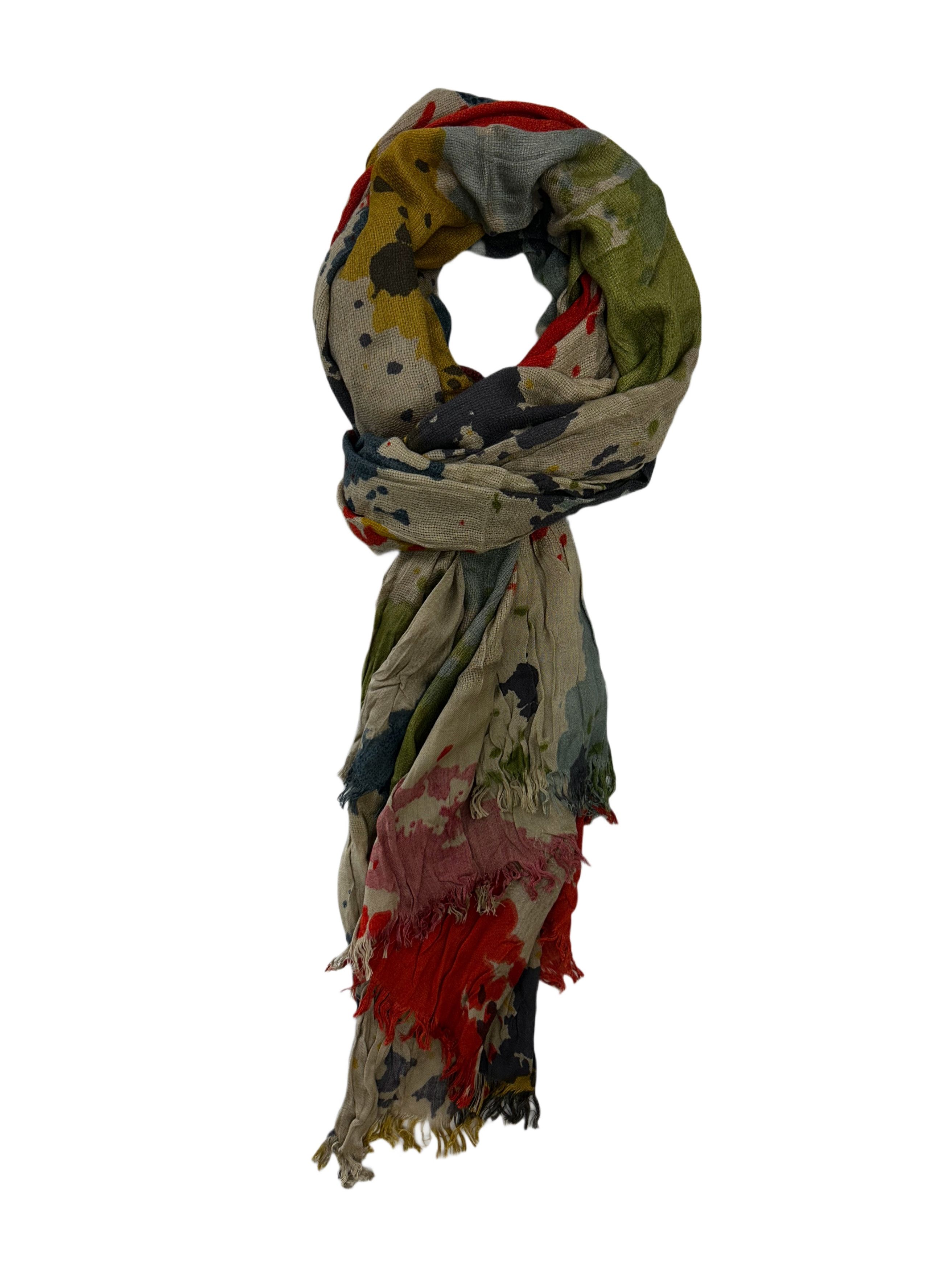CLOSED Closed Multicolour Abstract Graphic Scarf Size ONE SIZE - 1 Thumbnail