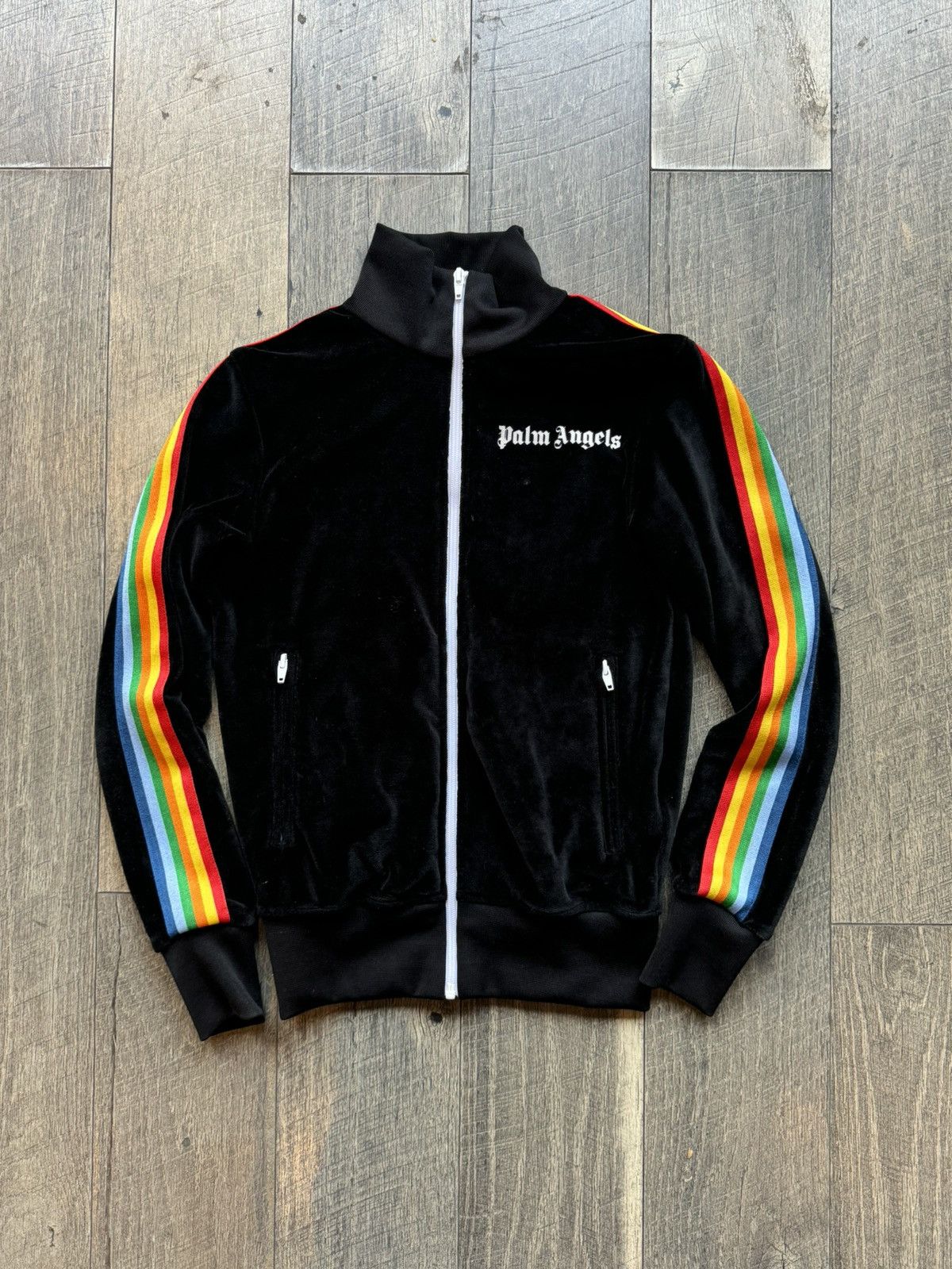 Palm Angels Palm Angels Rainbow Black Zip Up felt XXS Grailed