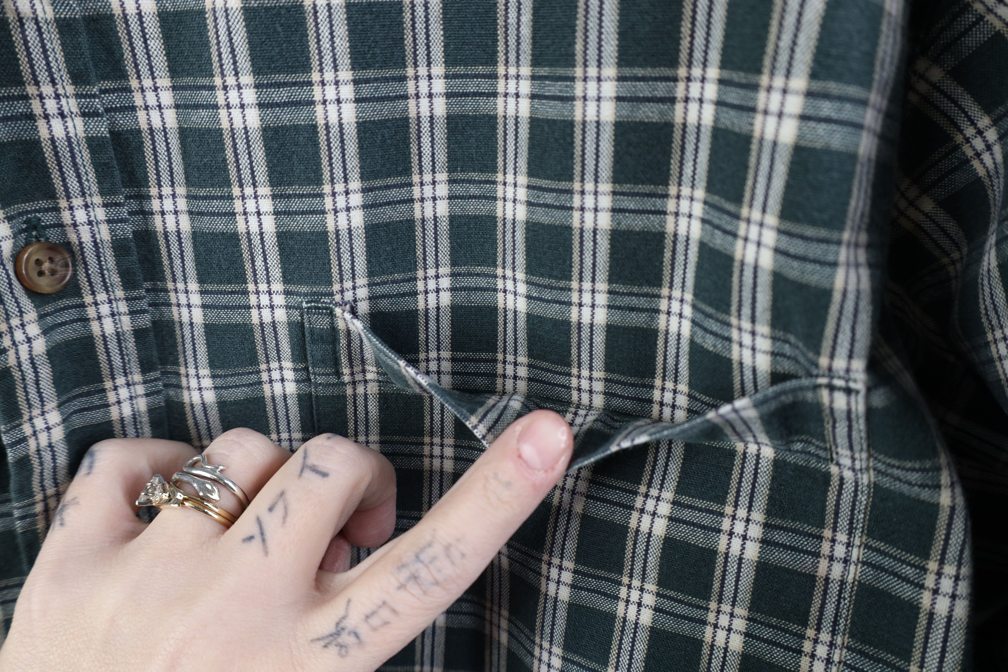 Eddie Bauer Vtg 90s Y2K Eddie Bauer Heavy Canvas Button Down Shirt Plaid Size US L / EU 52-54 / 3 - 6 Thumbnail
