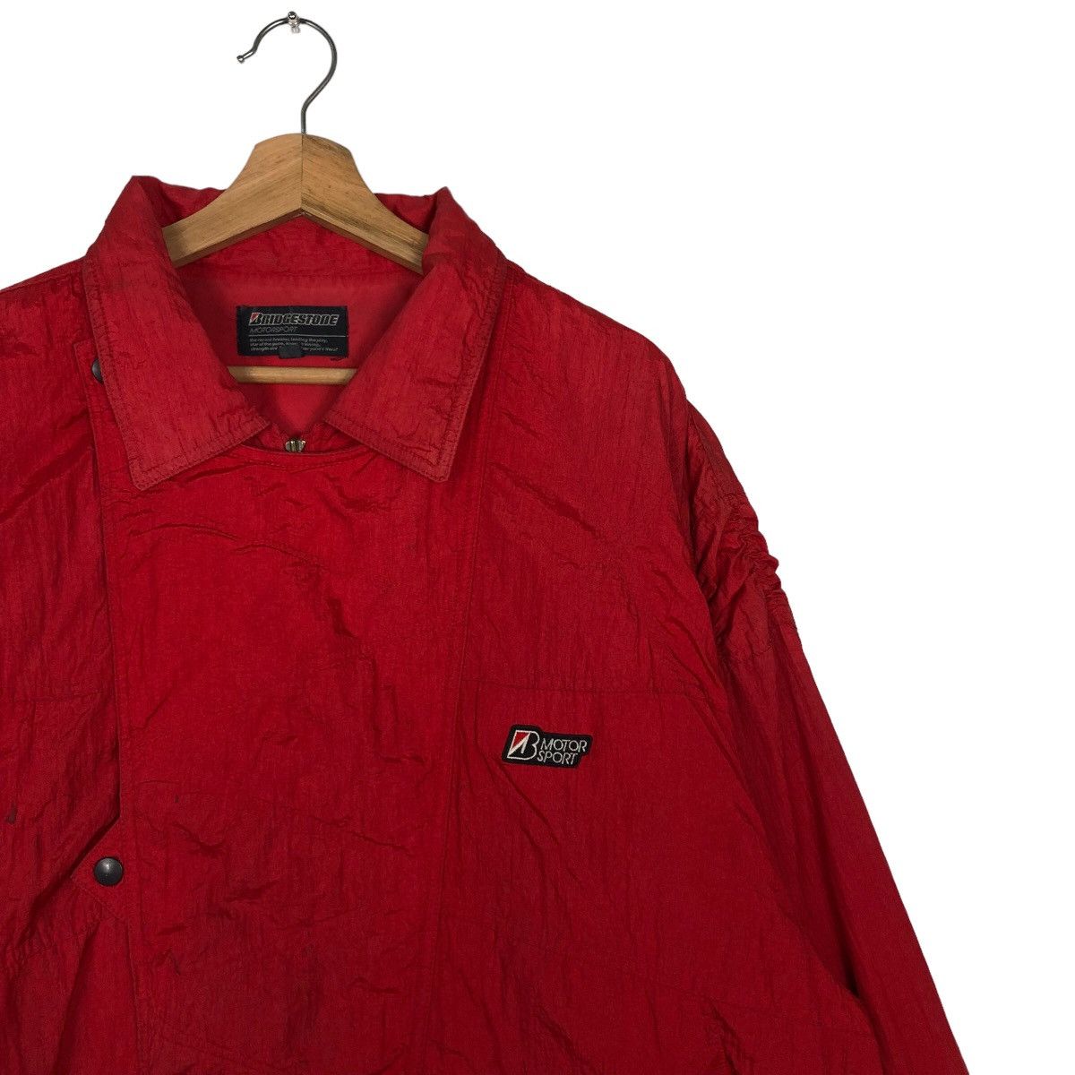 Japanese Brand 🔥90’s Vintage Work Racing Bomber Jacket Bridgestone Motor Size US XL / EU 56 / 4 - 5 Thumbnail