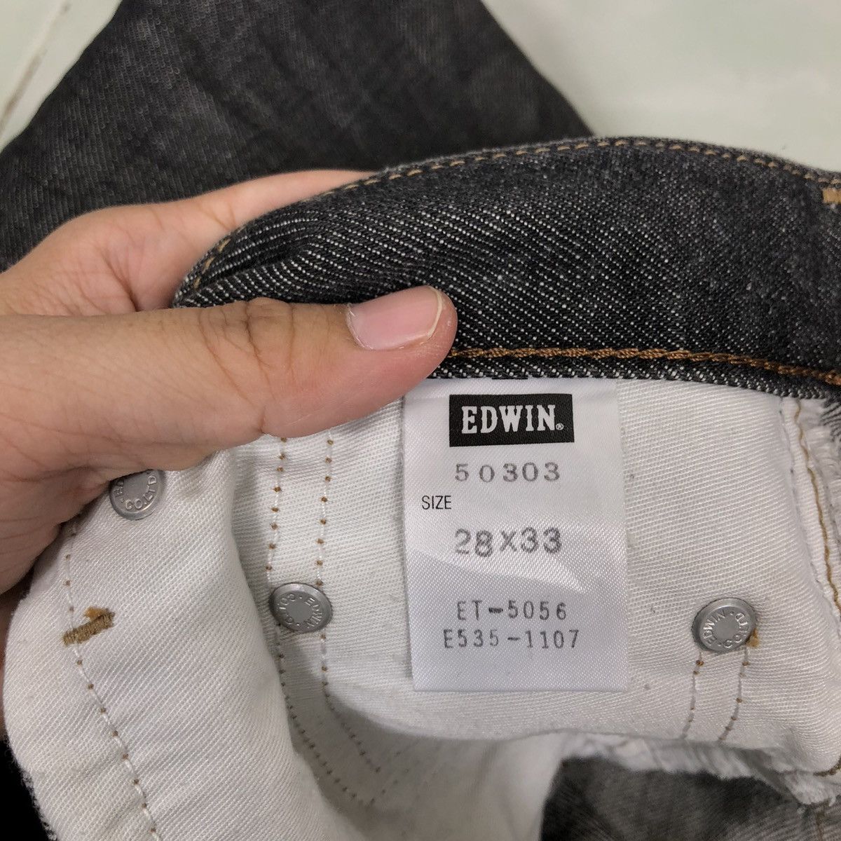 Japanese Brand 🔥VINTAGE EDWIN 503 REGULAR STRAIGHT CUT DENIM JEANS JAPAN Size US 27 - 16 Thumbnail