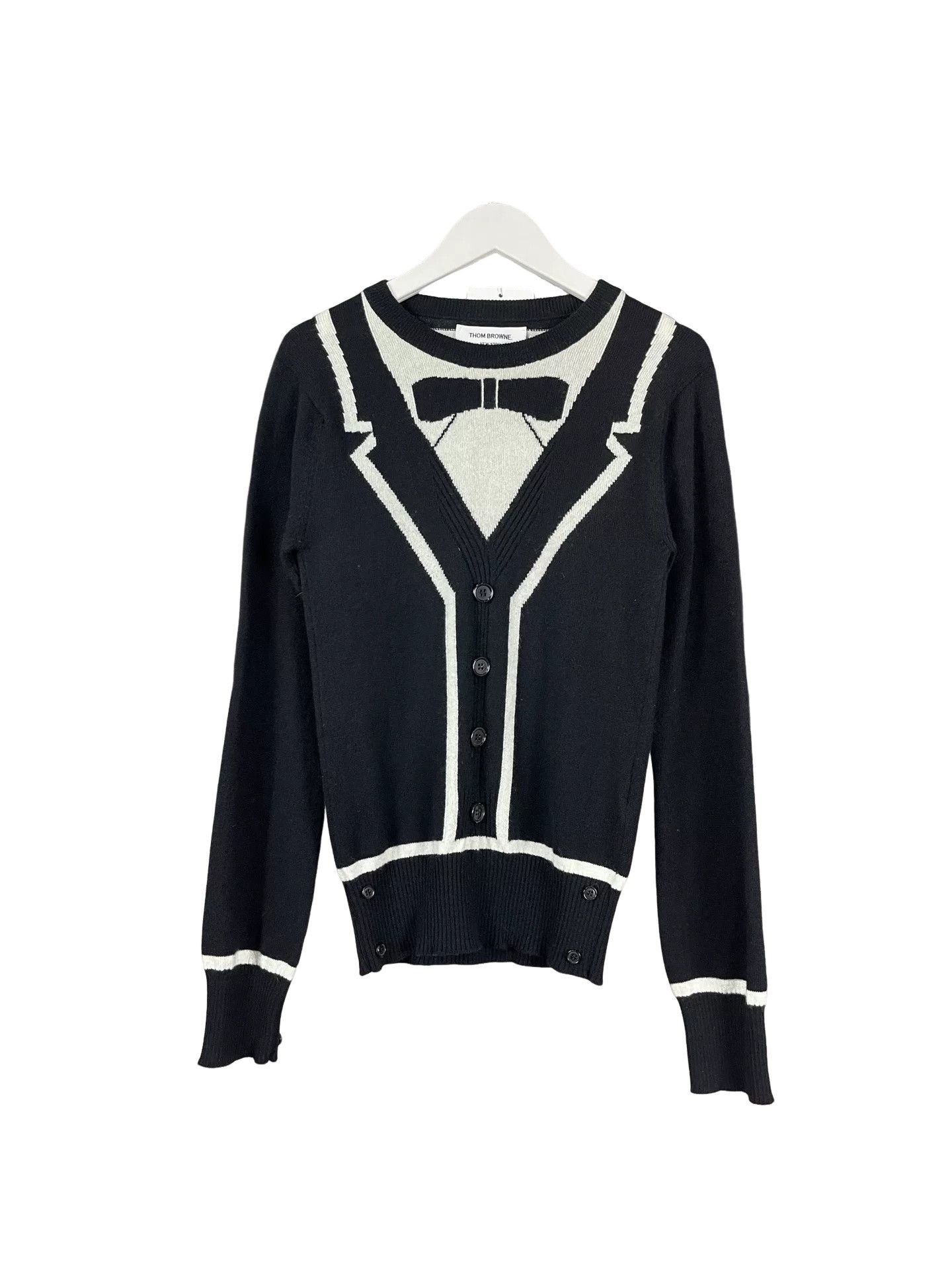 Thom Browne Thom Browne Cashmere Bow Cardigan Size 36 Size XS / US 0-2 / IT 36-38 - 1 Thumbnail