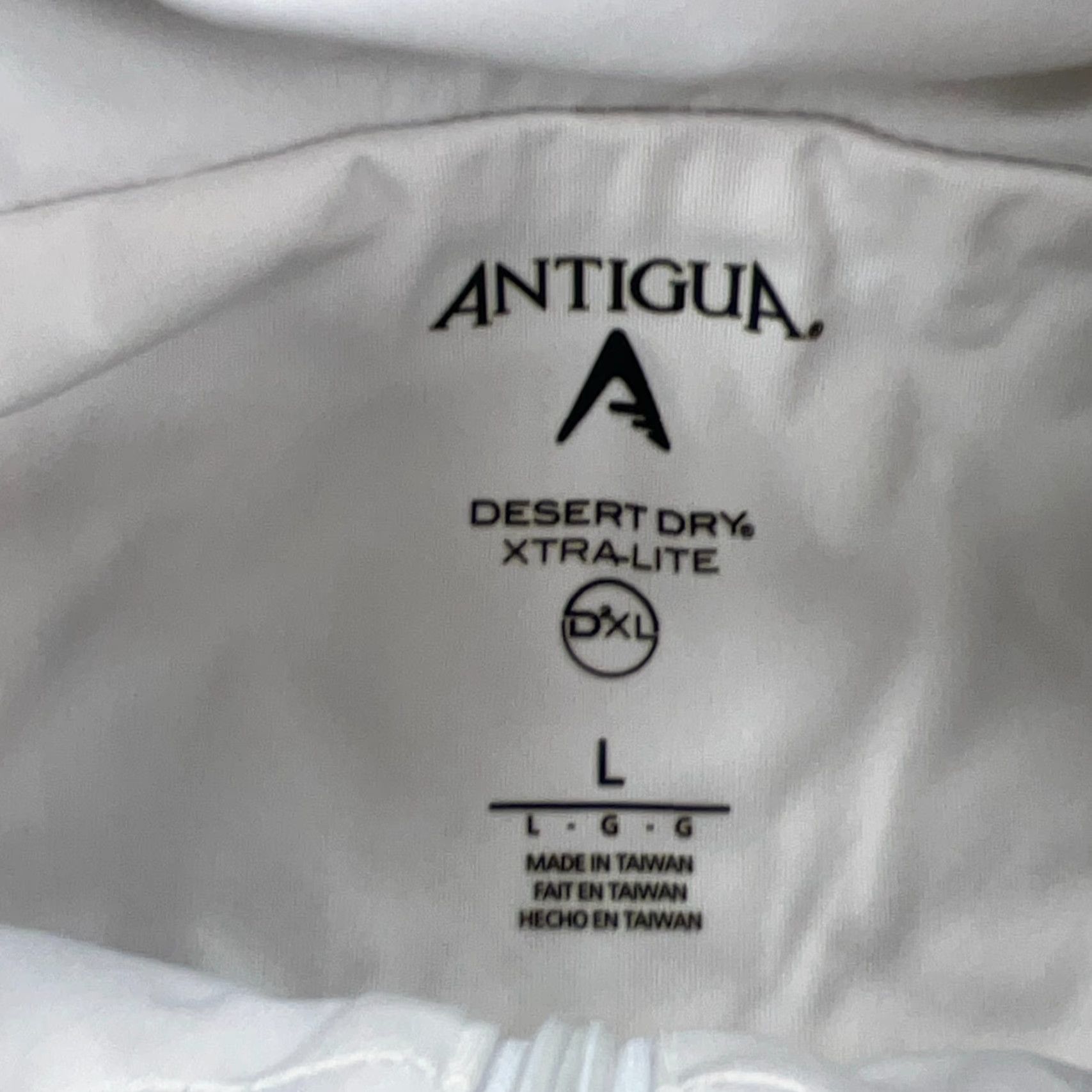 Vintage Antigua Windbreaker Jacket Men L Gray White 1/2 Zip Easy Care Lightweight Moisture Wicking Pockets Sports Golf Hiking Running & Jogging Tennis Walking Size US L / EU 52-54 / 3 - 7 Thumbnail