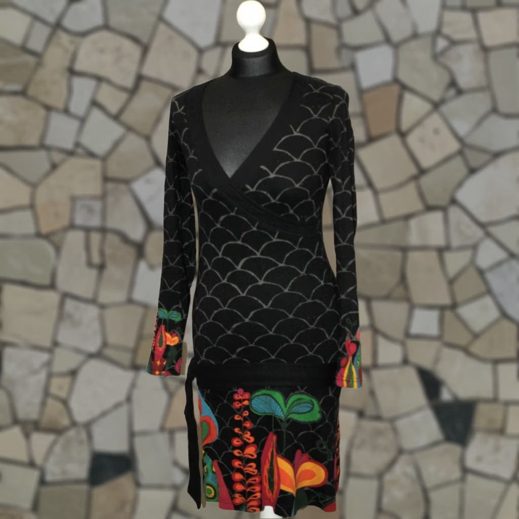 Desigual Desigual XS Multicoloured Midi A-Line Dress Womens XS Desigual Dress Woman Multicoloured Midi A-Line Size XS / US 0-2 / IT 36-38 - 1 Thumbnail