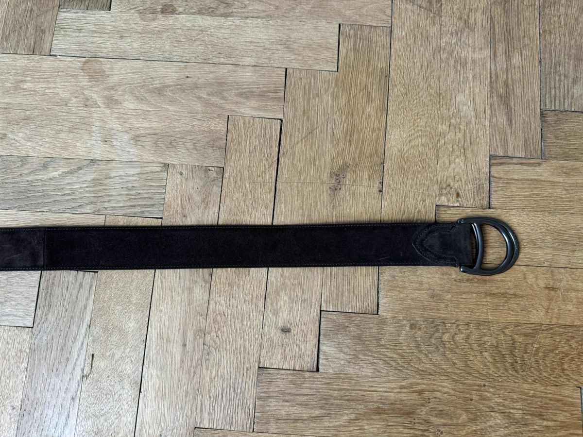 Ralph Lauren Ralph Lauren Double D Ring Brown Suede Leather Belt S Size ONE SIZE - 4 Thumbnail