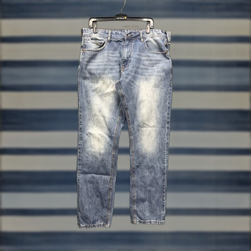 Sean John VINTAGE Sean John Jeans Mens 36 Medium Wash Denim Skater 90s Grunge Hip Hop City Punk Cargo 3D USA Logo 5-Pocket Style Relaxed Mens Size US 36 / EU 52 - 1 Thumbnail