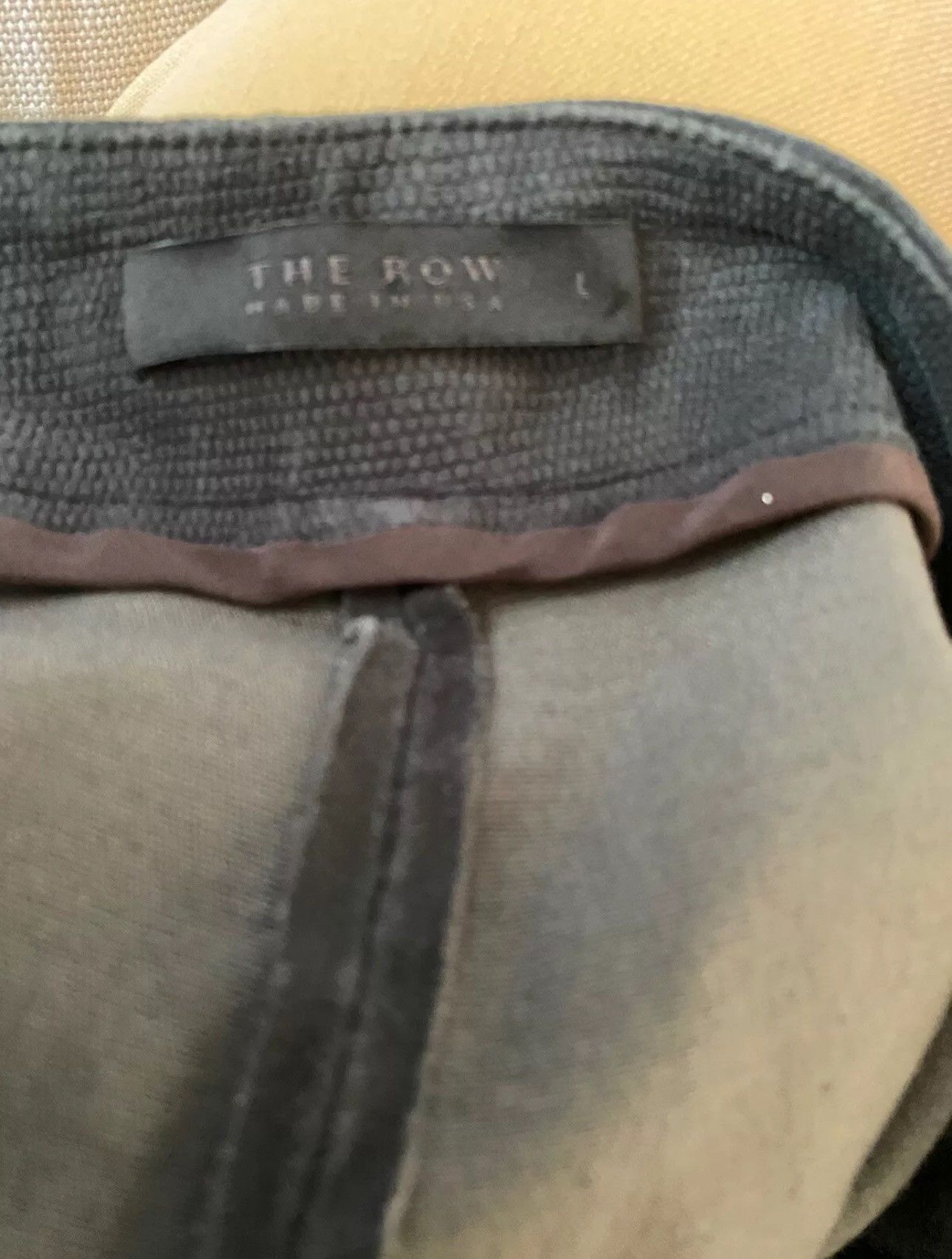 The Row THE ROW SIZE LARGE SUEDE MOTO LEGGINGS METAL GREY Size 32" / US 10 / IT 46 - 3 Thumbnail