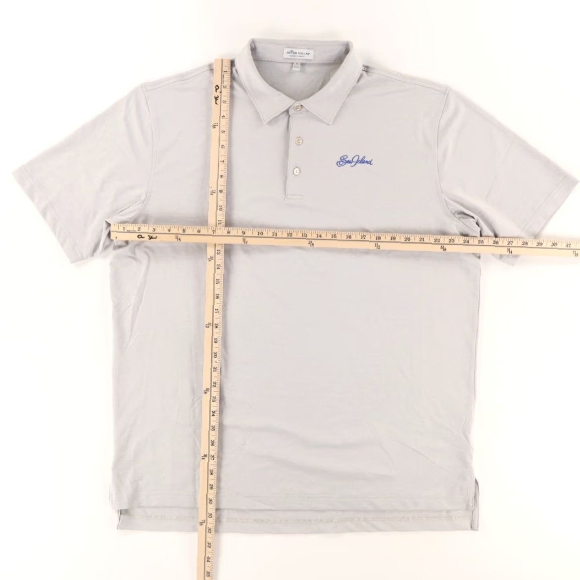 Peter Millar Peter Millar Sea Island Stretch Polo Shirt Gale Grey Men's XL Shirt Size US XL / EU 56 / 4 - 3 Thumbnail