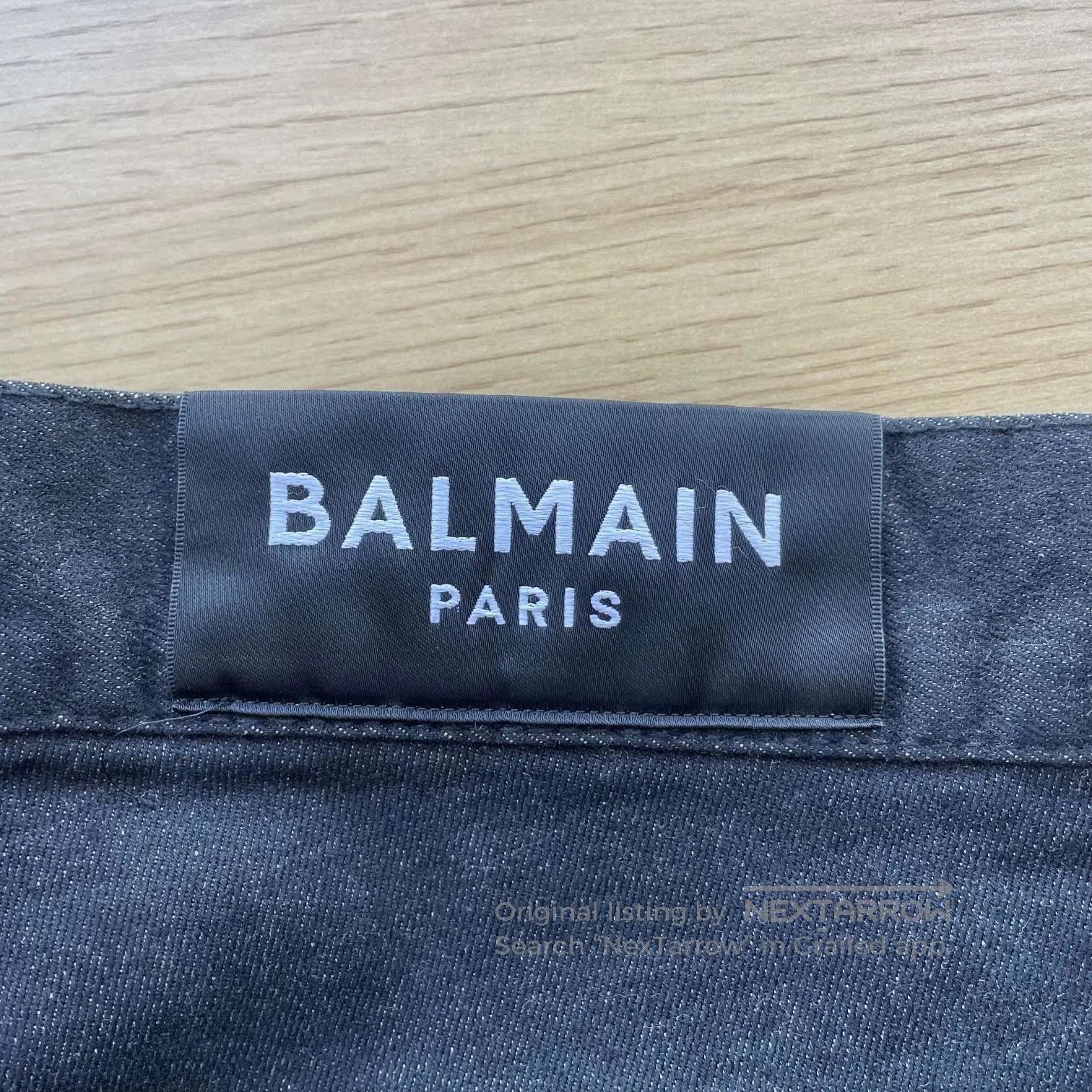 Balenciaga Distressed Black Denim Pants with Side Stripes. Size US 32 / EU 48 - 3 Thumbnail
