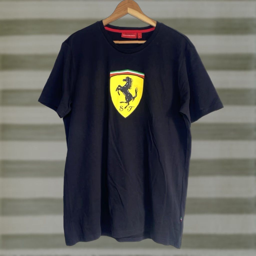 Ferrari Branded London T-Shirt Mens Ferrari SF Logo Crew Neck Short Sleeve Black Size L Size US L / EU 52-54 / 3 - 1 Thumbnail