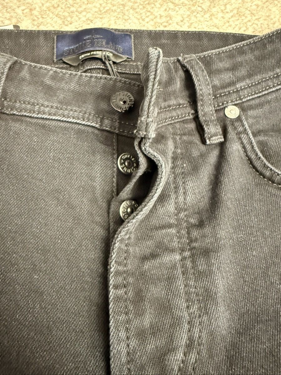 Stone Island Denim Research Stretch Black Denim Rinsed Slim Size US 30 / EU 46 - 7 Thumbnail