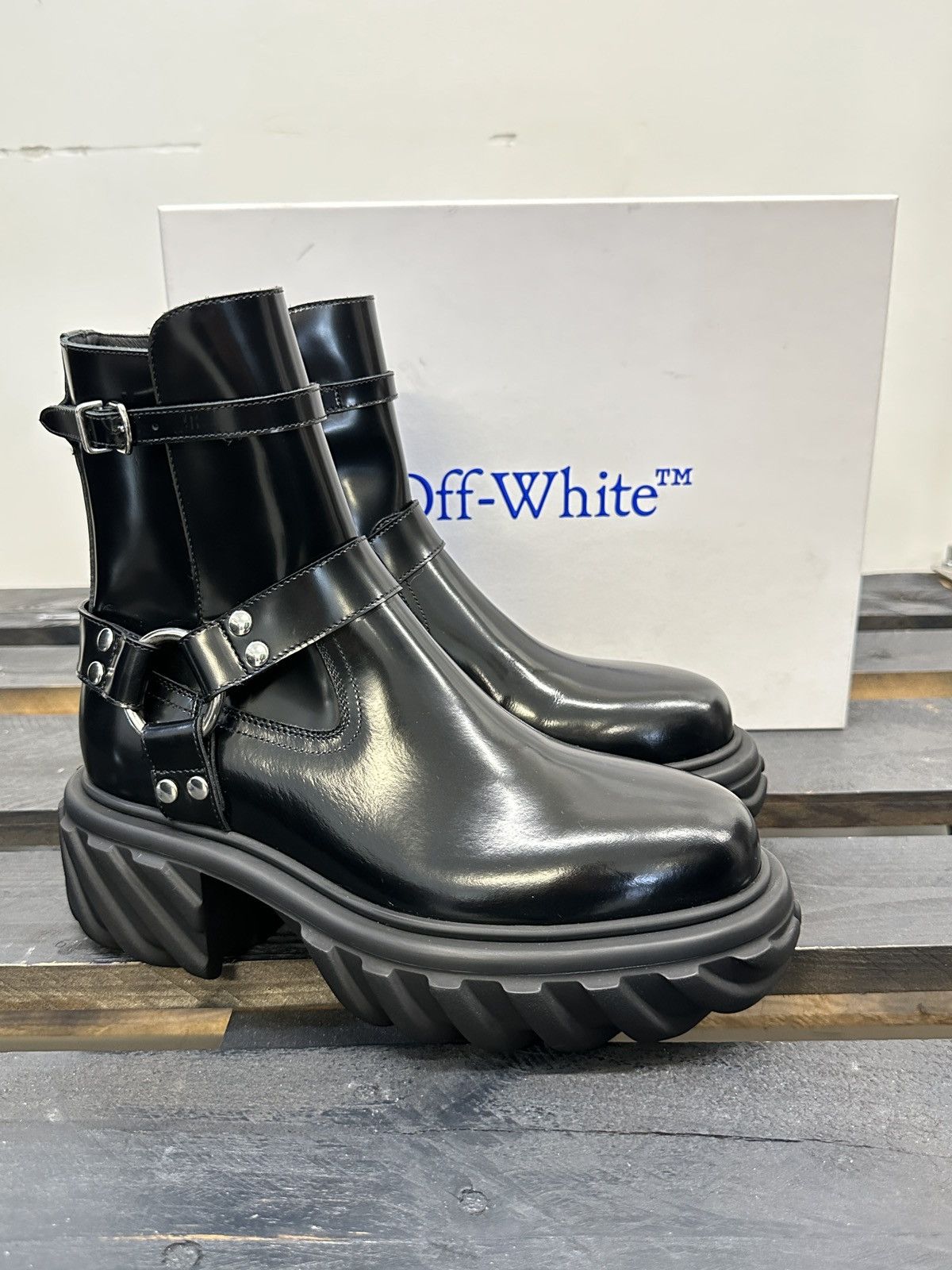 Tractor Harness Ankle Boots. Sz 42