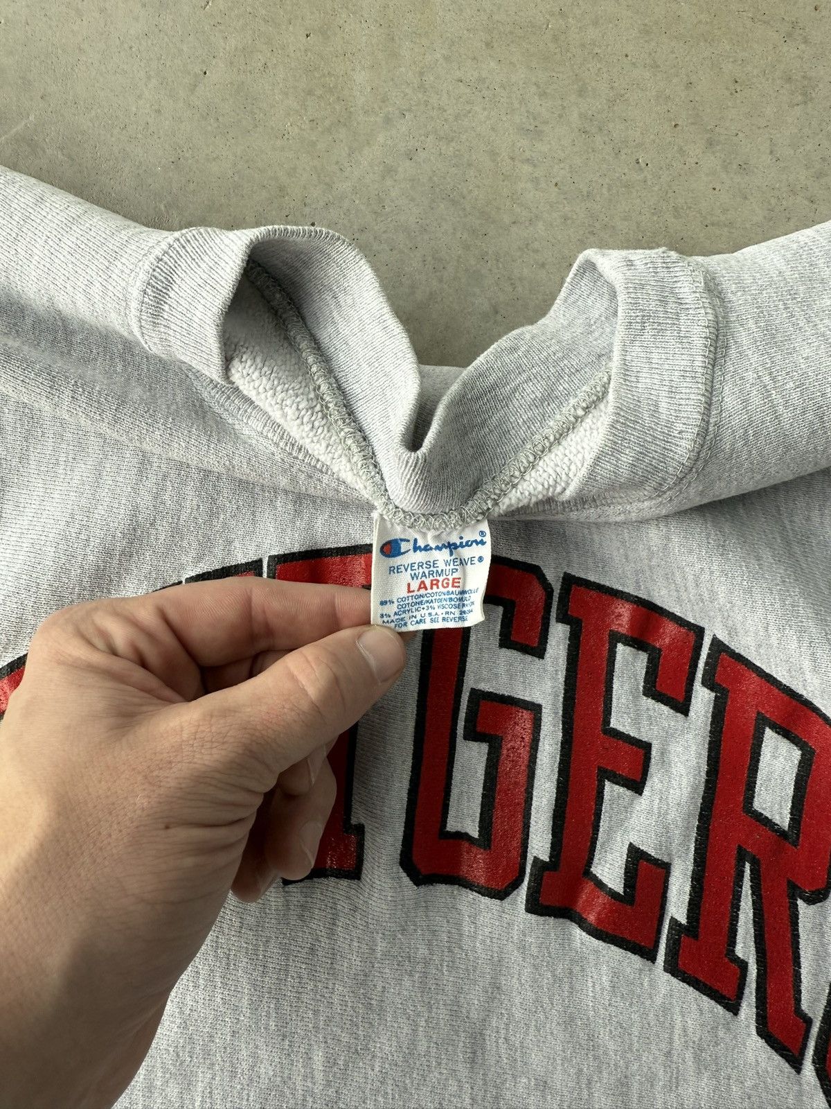 Champion Vintage 1980s Rutgers Univ. Champion Reverse Weave Crewneck Size US L / EU 52-54 / 3 - 4 Thumbnail