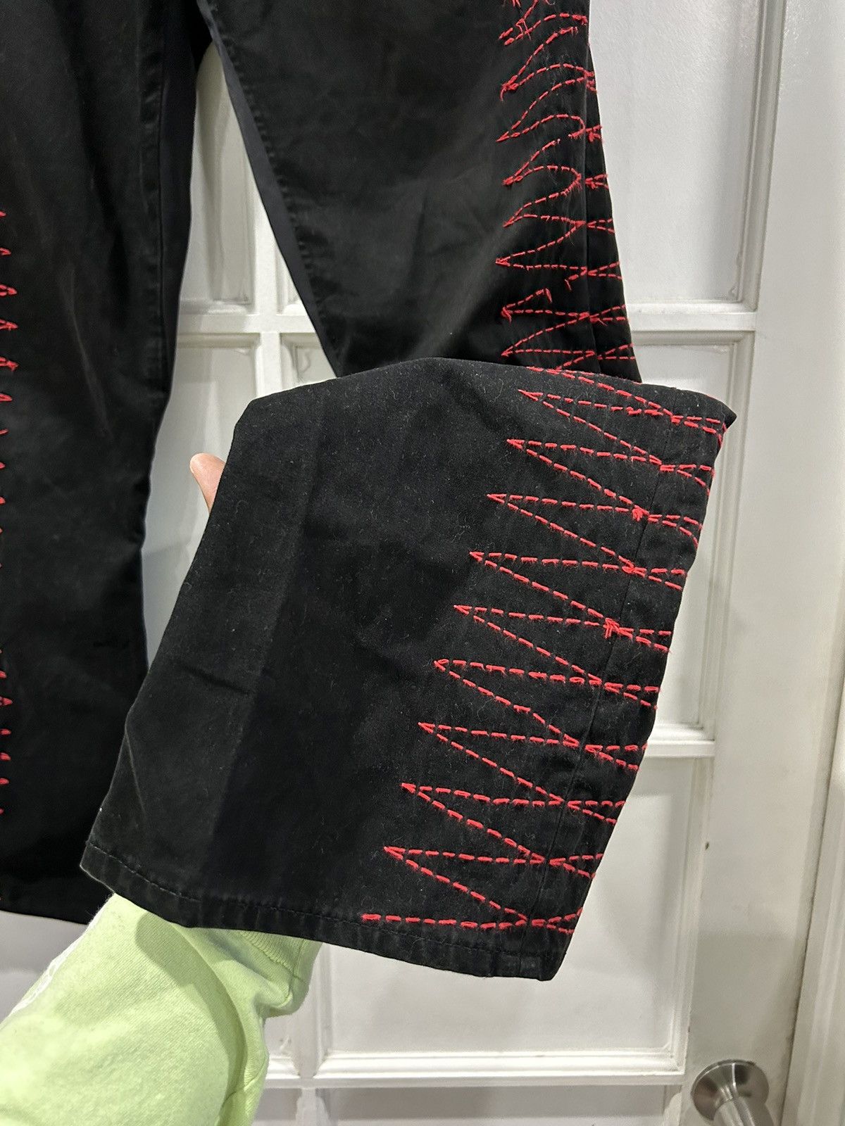Undercover SS03 Undercover Scab "Giz Stitch" Flare Pants Size US 31 - 2 Thumbnail