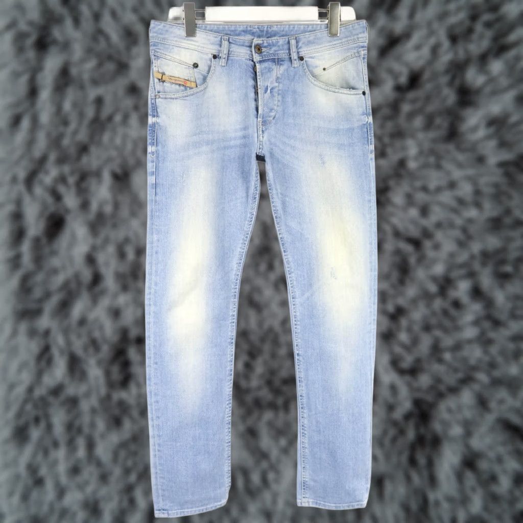 Diesel DIESEL Belther Jeans Men's W30/L32 Blue Regular Slim-Tapered Faded Whiskered Size US 30 / EU 46 - 1 Thumbnail