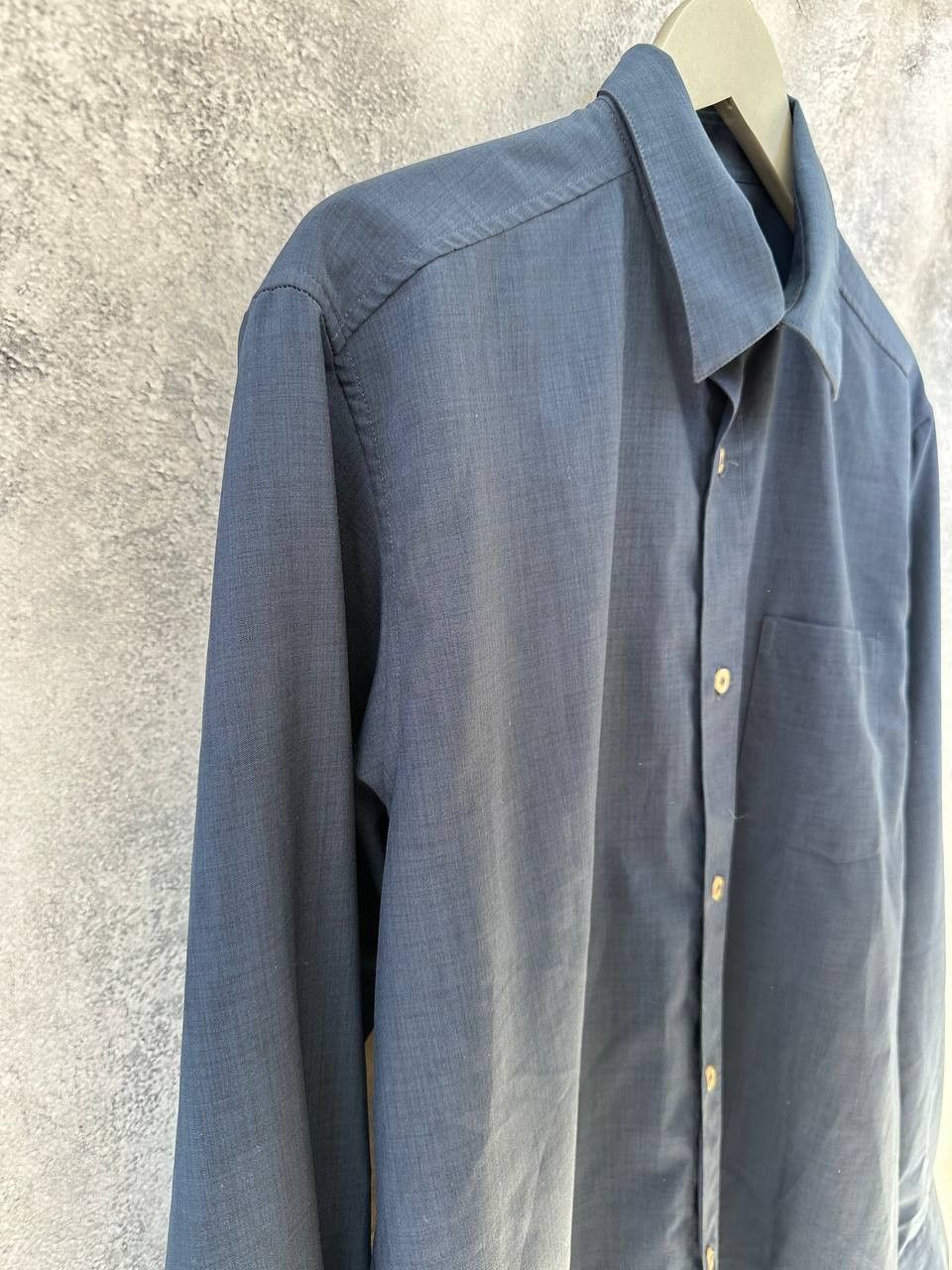 Reiss Reiss Vintage Button Up Shirt Navy Long Sleeve Shirt Size US L / EU 52-54 / 3 - 4 Thumbnail