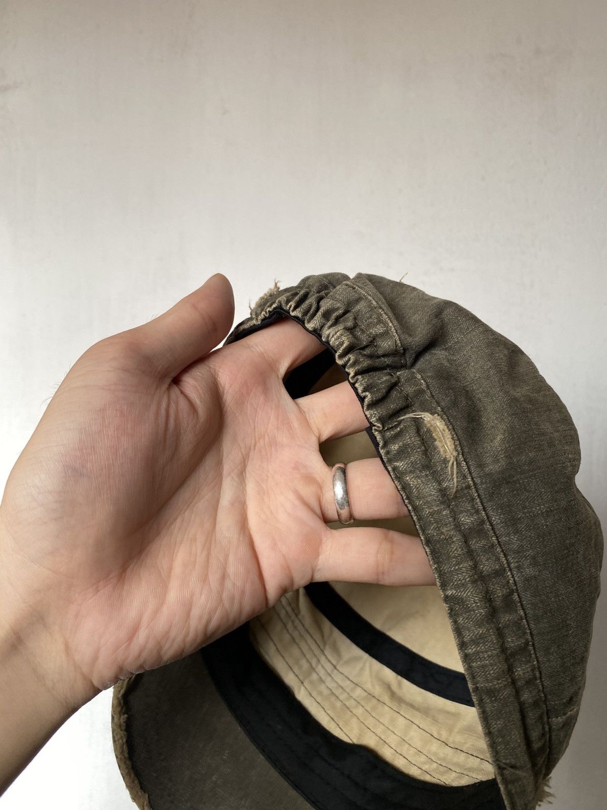 If Six Was Nine × Japanese Brand × Le Grande Bleu (L.G.B.) Cadet Distressed Zipper Goth Hat Size ONE SIZE - 5 Thumbnail