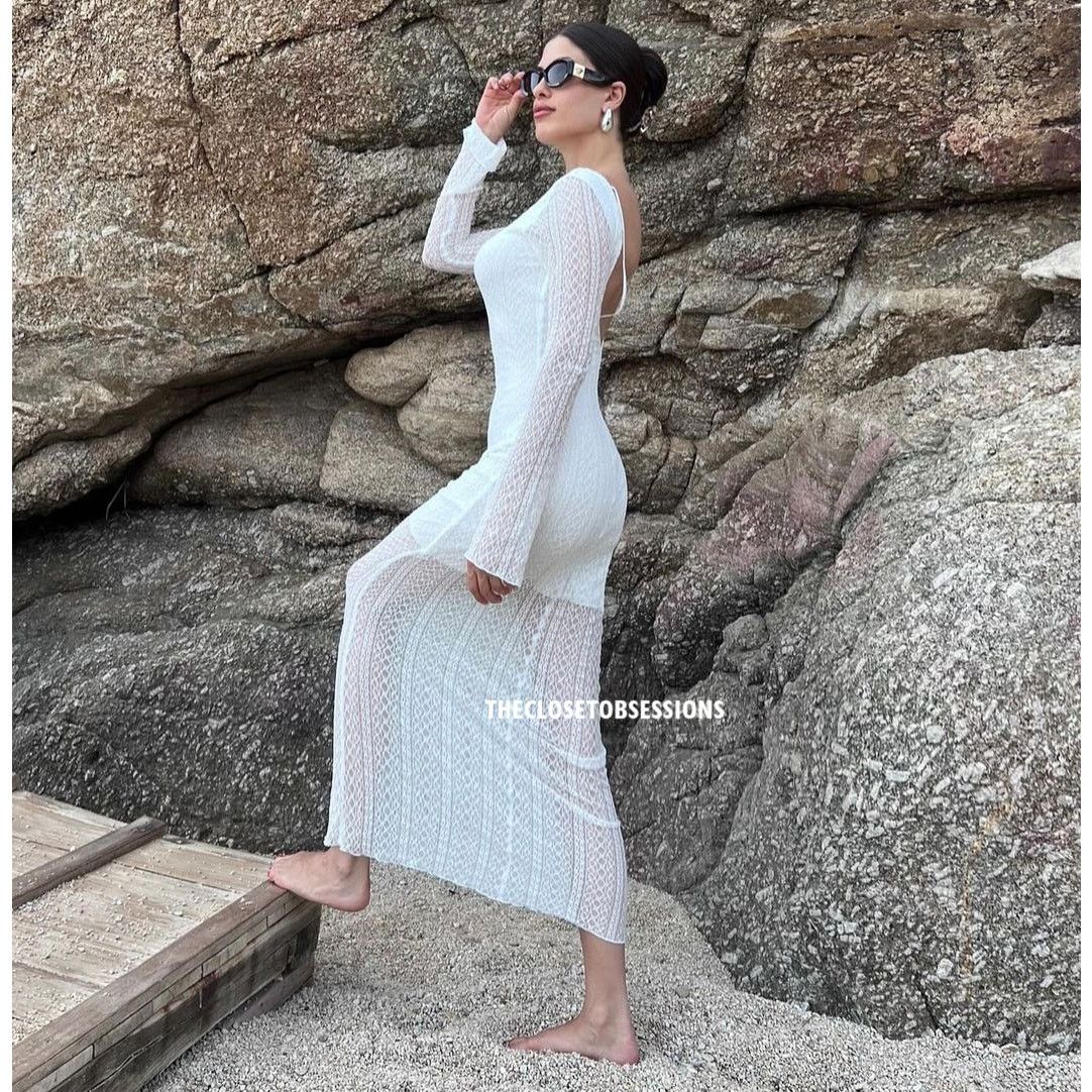 Zara ZARA BLOGGER FAVE!!! Open Back Maxi Dress NWT Size L / US 10 / IT 46 - 21 Thumbnail