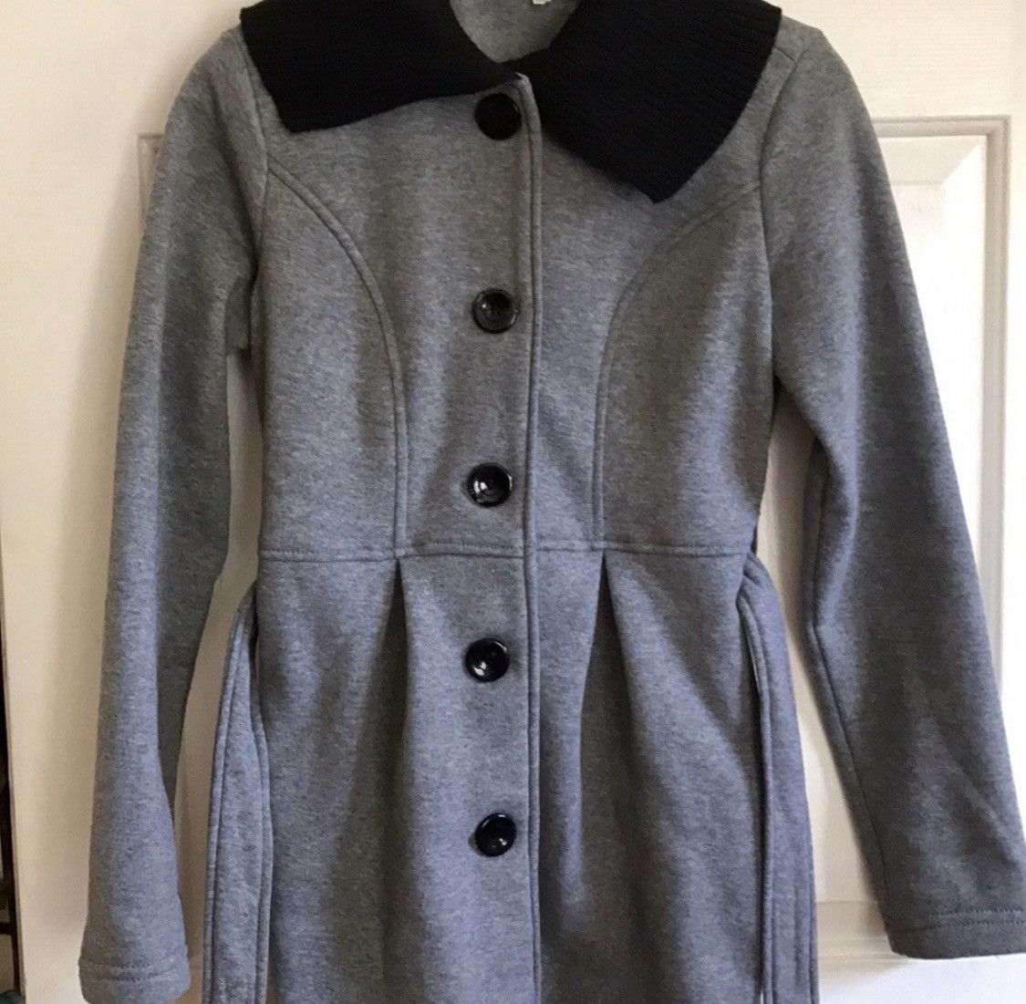 Other VINTAGE SOFT SHELL BUTTON UP BELTED COAT Size M / US 6-8 / IT 42-44 - 4 Thumbnail
