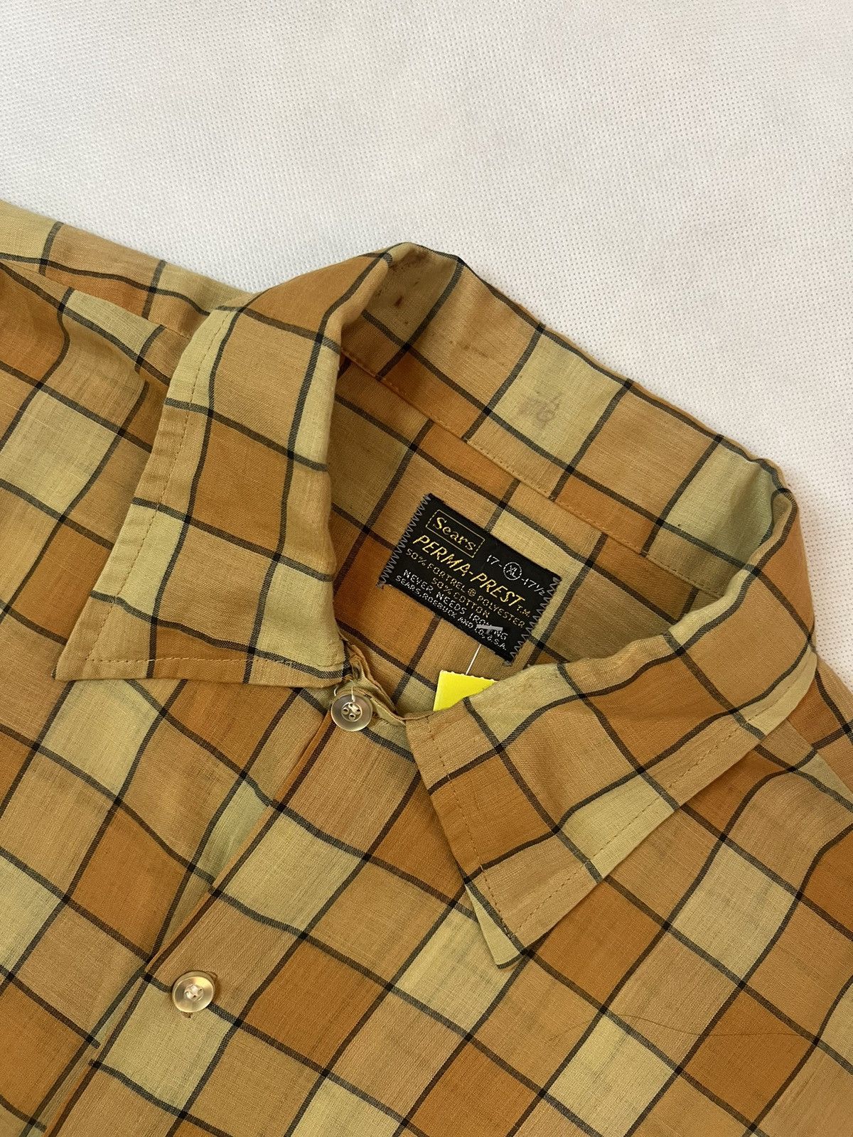 Sears 60's Vintage Sears Perma Prest Button Up Size US XL / EU 56 / 4 - 2 Thumbnail