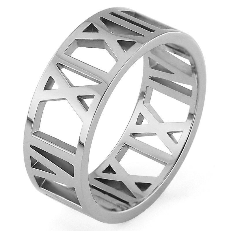 Jewelry Retro Jewelry Rings Open Size Chrome Ring (Size 7-13) Size ONE SIZE - 4 Thumbnail