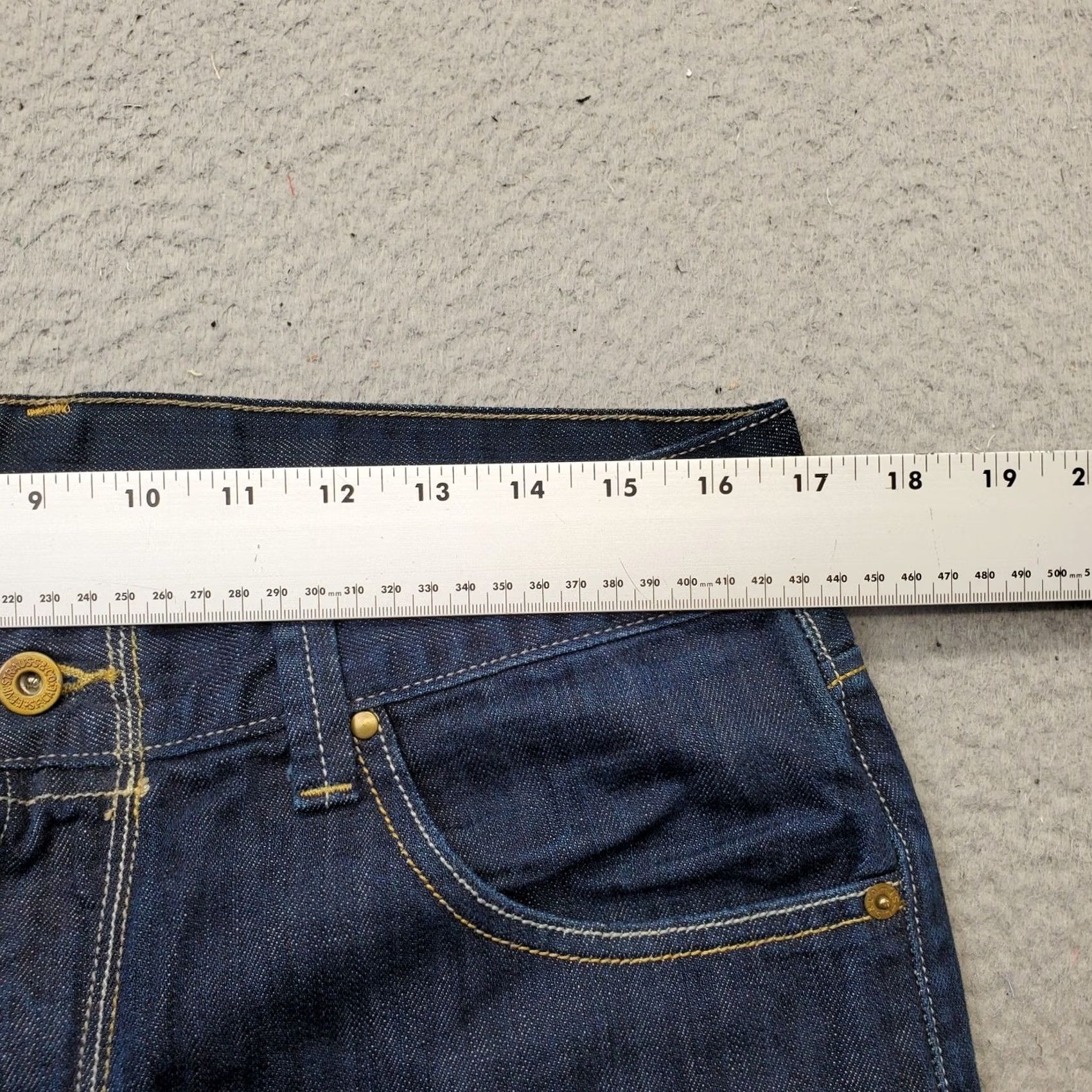 Levi's VINTAGE? No — Levi's 514 Slim Straight Jeans Mens 34x34 Blue Denim Dark Wash 5-Pocket Size US 34 / EU 50 - 6 Thumbnail