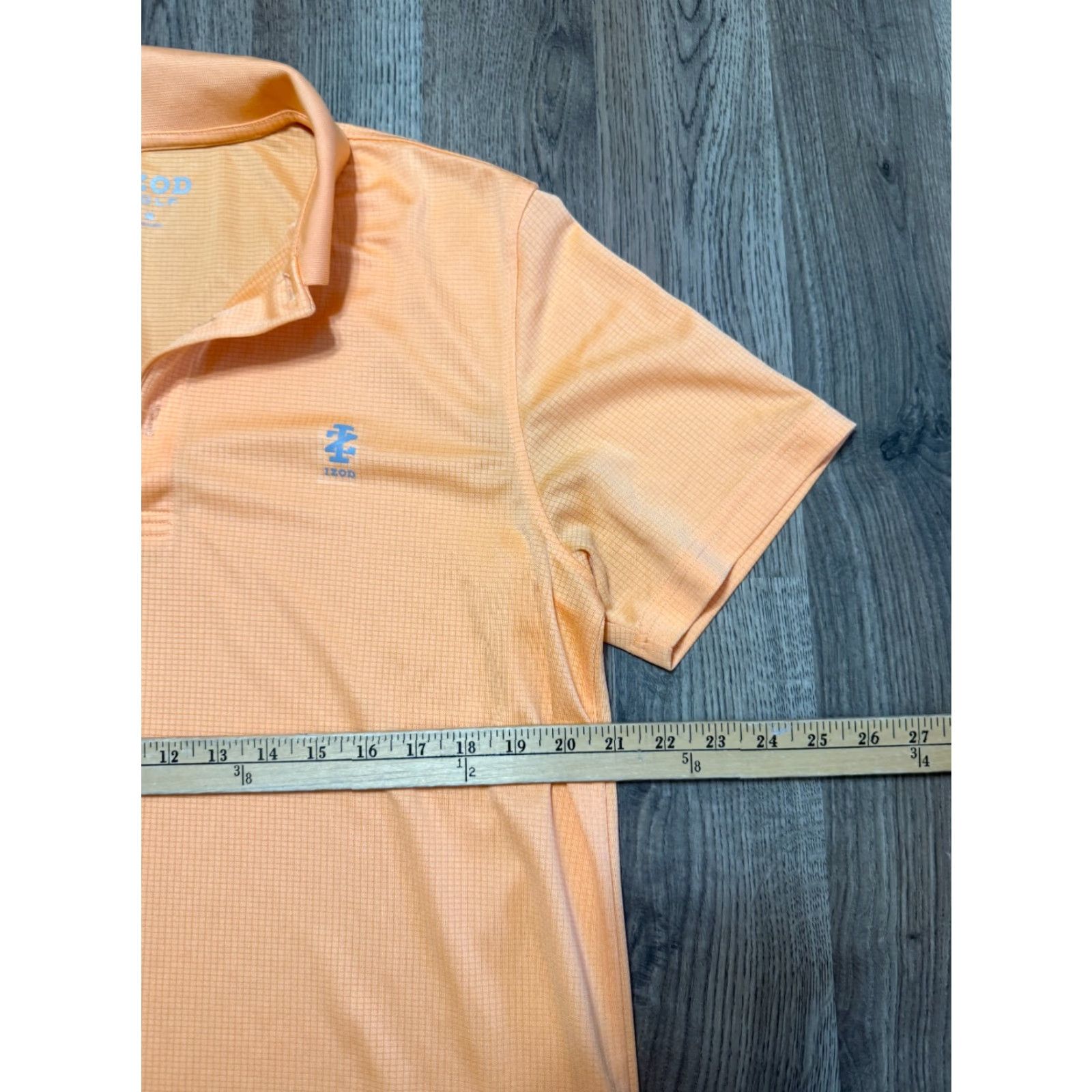 Izod IZOD Polo Shirt Men's Medium Orange Short Sleeve, Collared, Solid, Casual, Basic Style, Regular Fit, Machine Washable, Free Return, IZOD Size M / US 6-8 / IT 42-44 - 6 Thumbnail