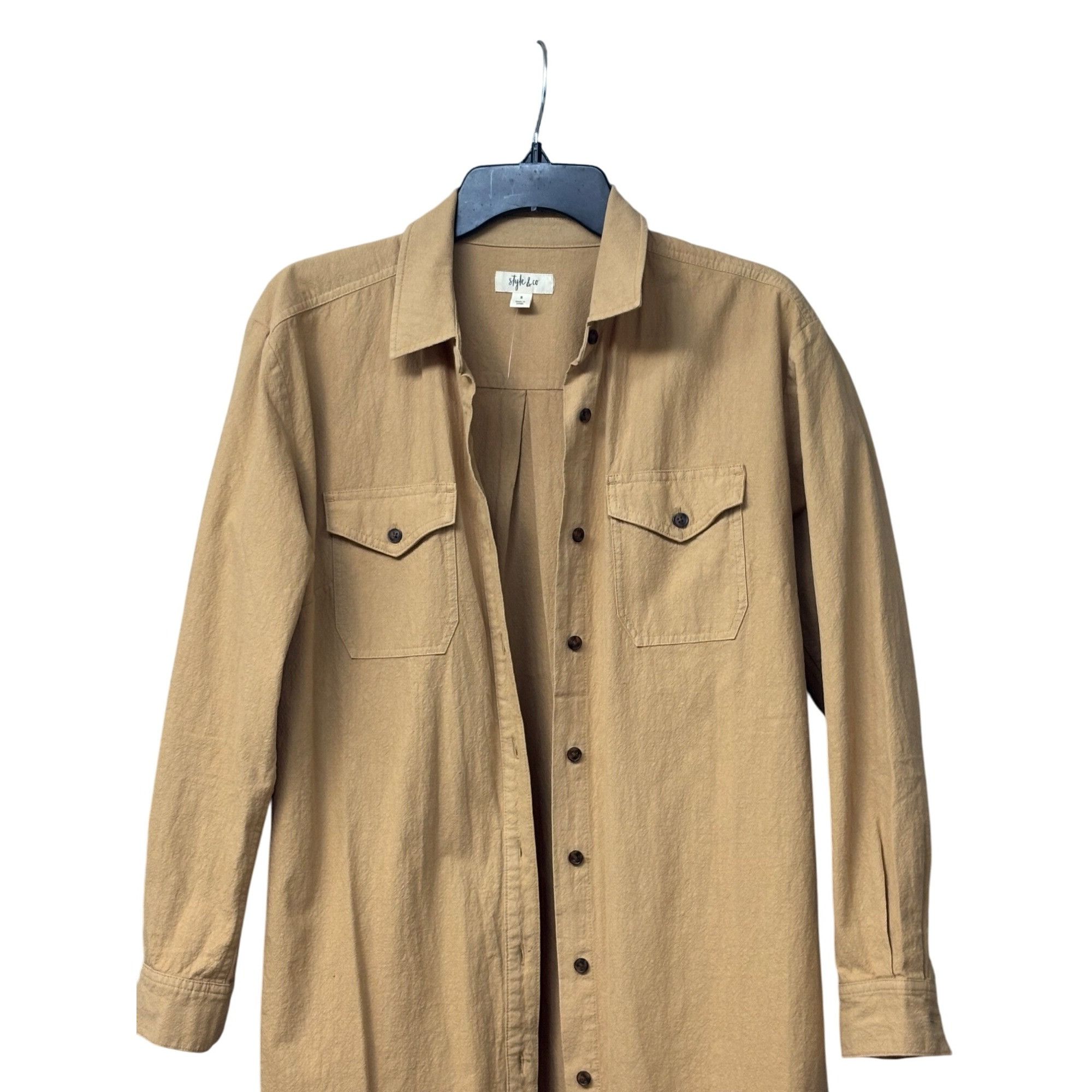 Style & Co Style & Co Women's Long-Sleeve Button-Down Cotton Shirt Dre Size S / US 4 / IT 40 - 11 Thumbnail