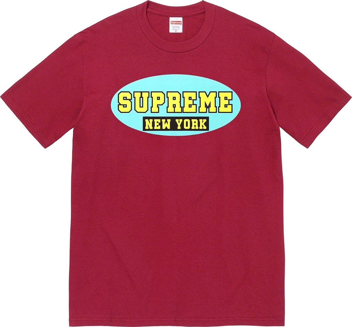 Supreme Supreme New York Tee Light Cardinal XL SS23 Size US XL / EU 56 / 4 - 1 Thumbnail