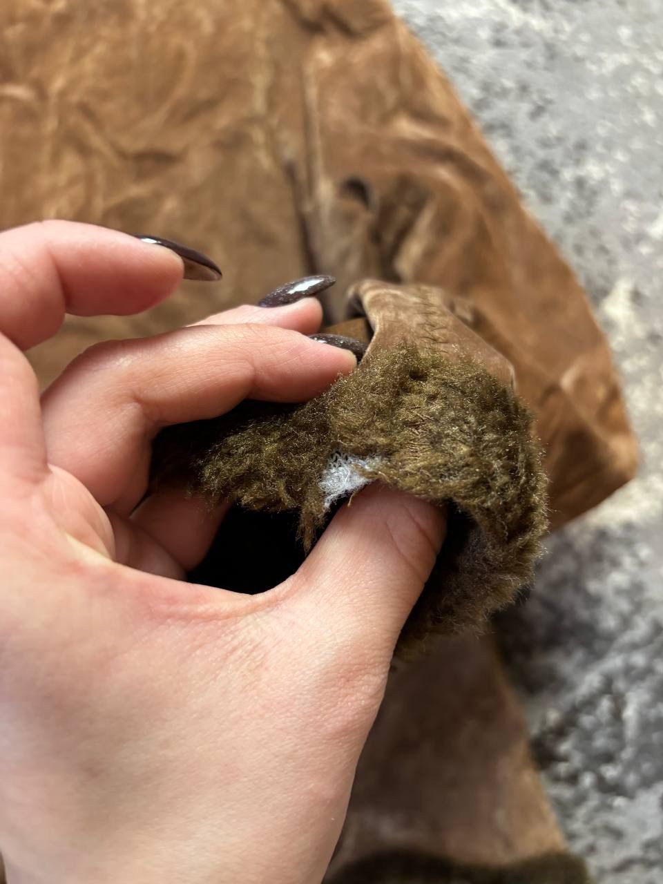If Six Was Nine × Vintage Vintage Y2K Suede Leather Style Fur Faux Collar Sleeve Jack Size US S / EU 44-46 / 1 - 8 Thumbnail