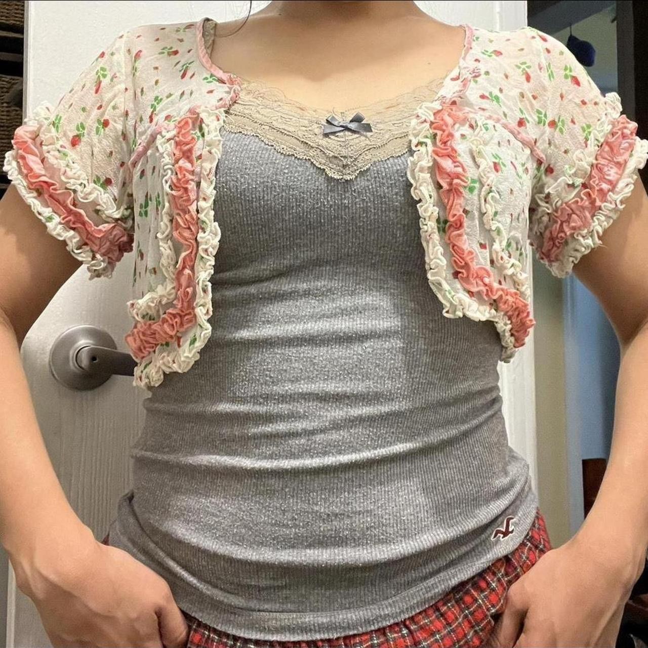 Betsey Johnson Vintage Betsey Johnson floral silk bolero y2k Size XS / US 0-2 / IT 36-38 - 6 Thumbnail