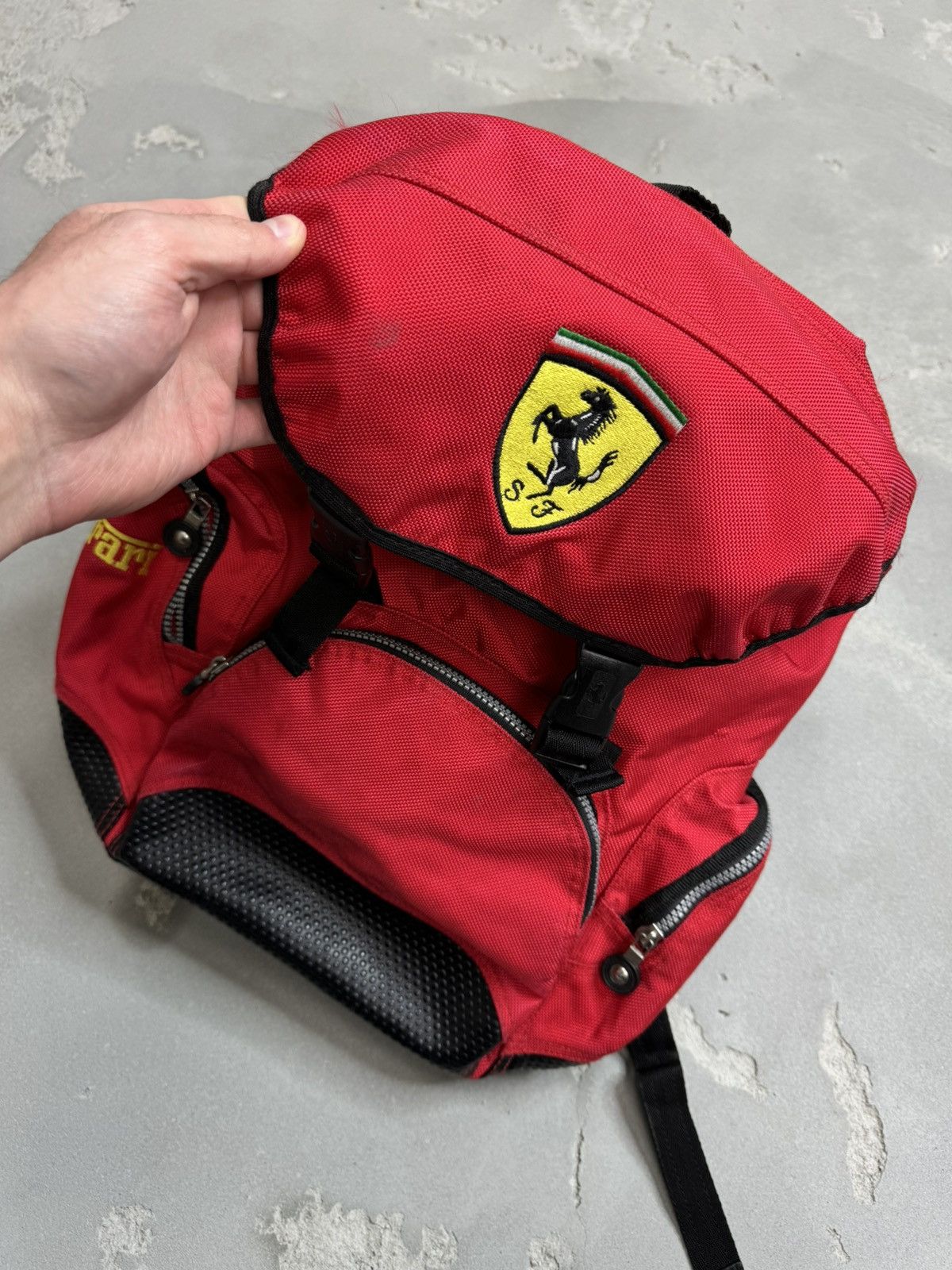 Ferrari Ferrari Vintage Red backpack Size ONE SIZE - 2 Thumbnail