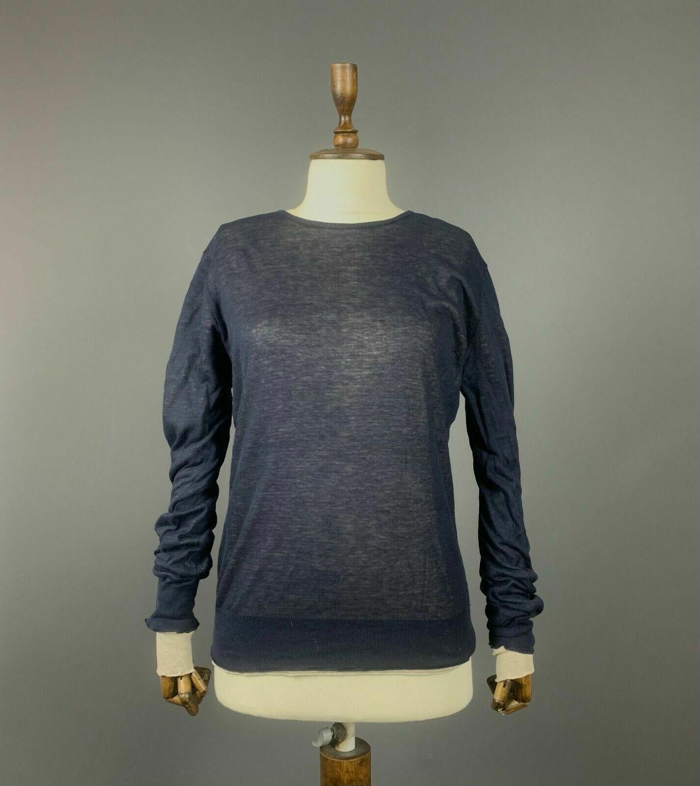 Dirk Bikkembergs Ladies Bikkembergs Blue Crew Neck Pullover Jumepr Size M Size M / US 6-8 / IT 42-44 - 1 Thumbnail