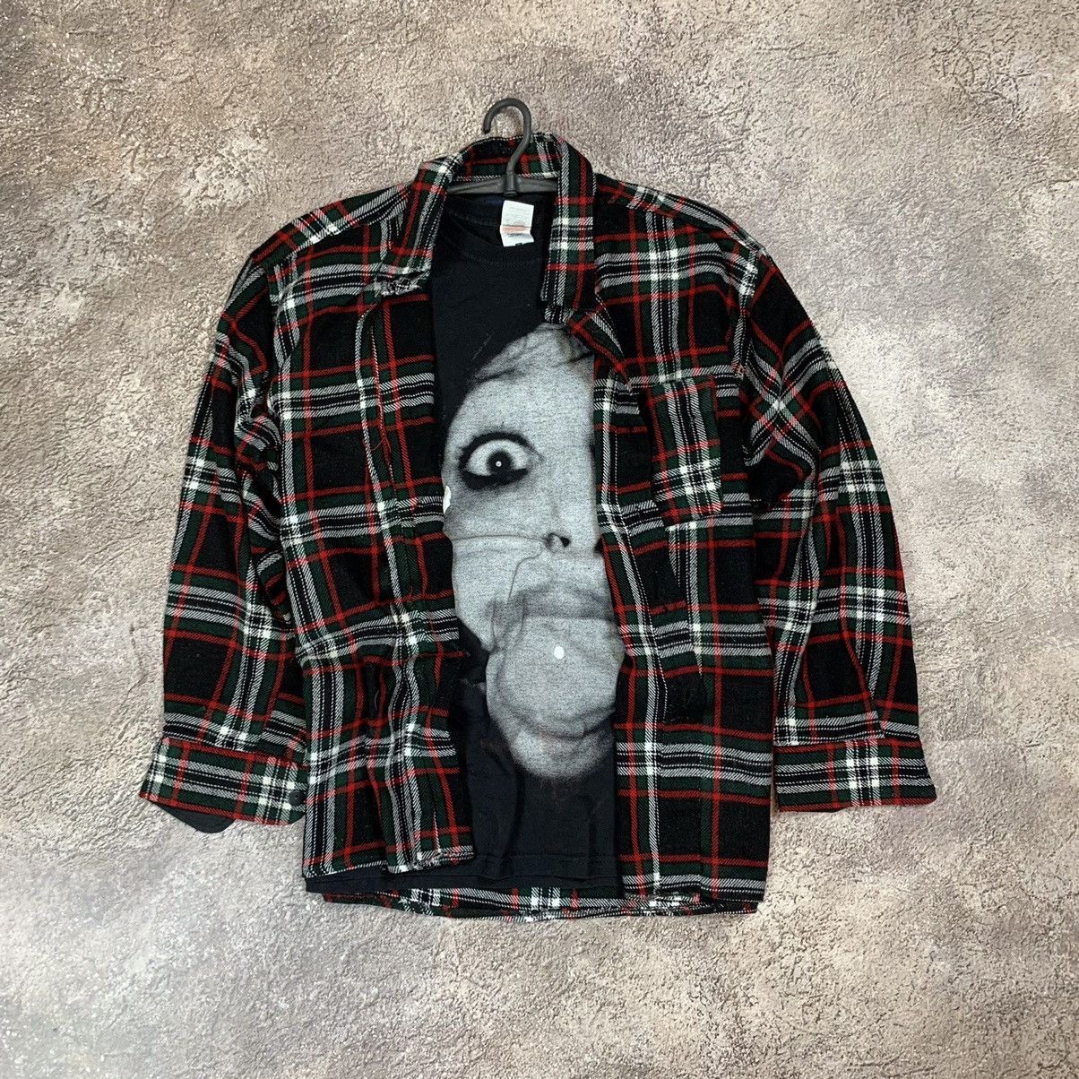 Vintage Vintage 90s Graphic Plaid Shirt Grunge Streetwear Wide Leg L Size US L / EU 52-54 / 3 - 1 Thumbnail