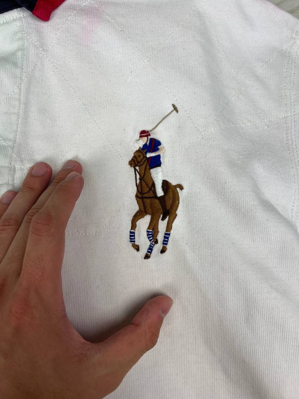 Polo Ralph Lauren Vintage Polo Ralph Lauren Big Pony Rugby Shirt Long Sleeve Size US XXL / EU 58 / 5 - 3 Thumbnail