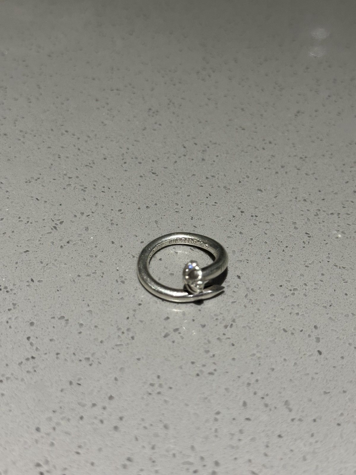 Chrome Hearts Diamond nail screw ring Size ONE SIZE - 8 Thumbnail