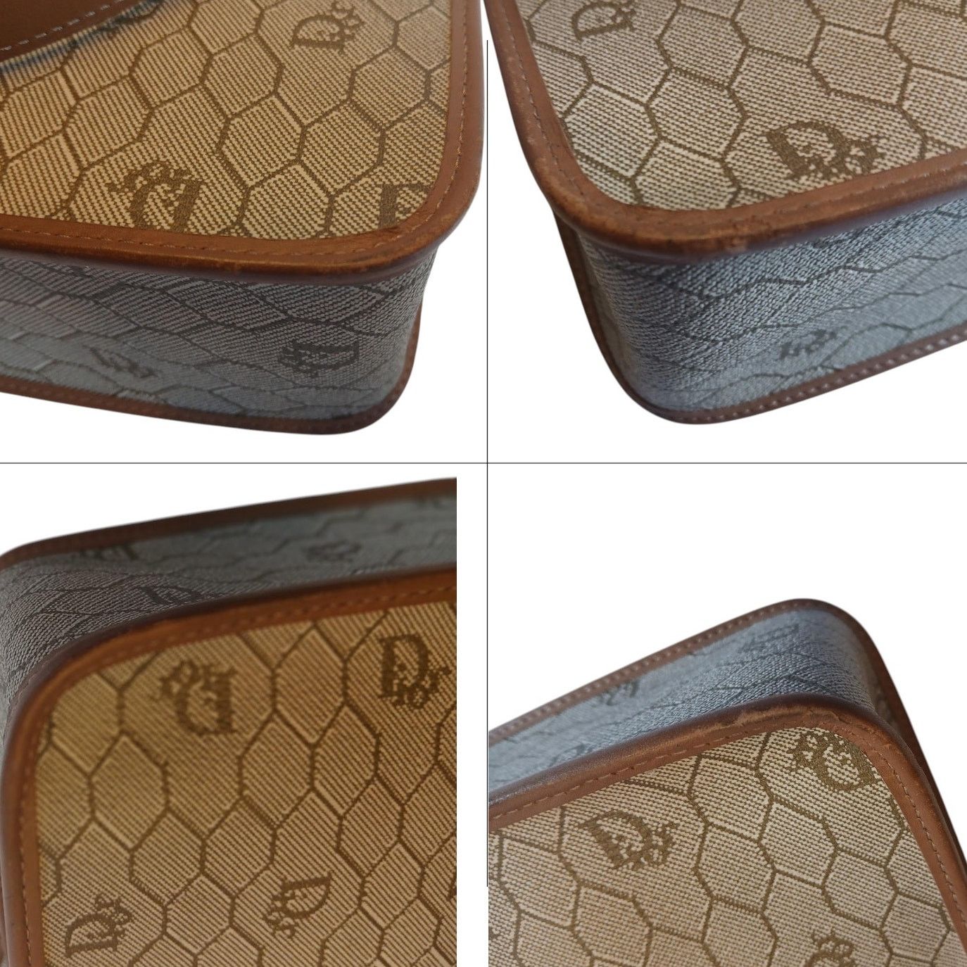 Dior Christian Dior - Beige Honeycomb Crossbody Bag Size ONE SIZE - 9 Thumbnail