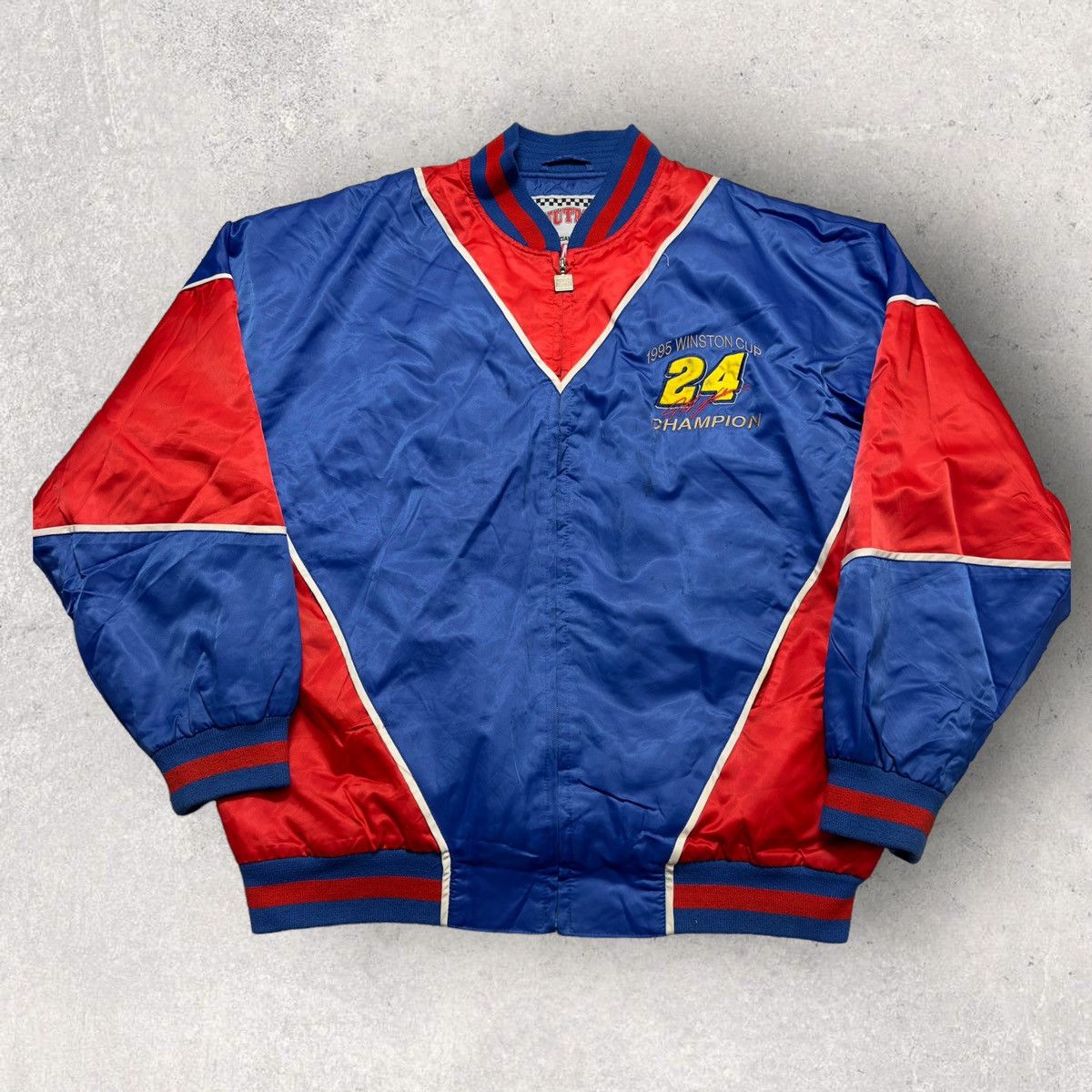 image of Vintage Nascar Jacket in Blue, Men's (Size XL)