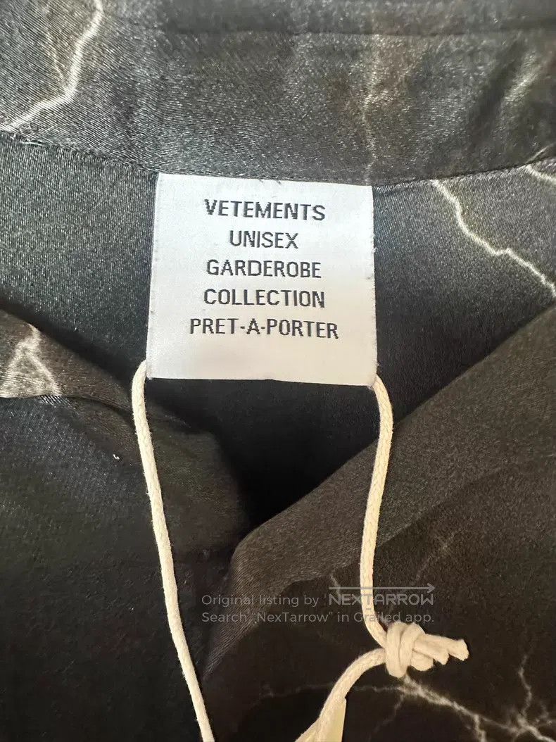 Vetements Vetements Lightning Silk Short Sleeve Size US M / EU 48-50 / 2 - 3 Thumbnail