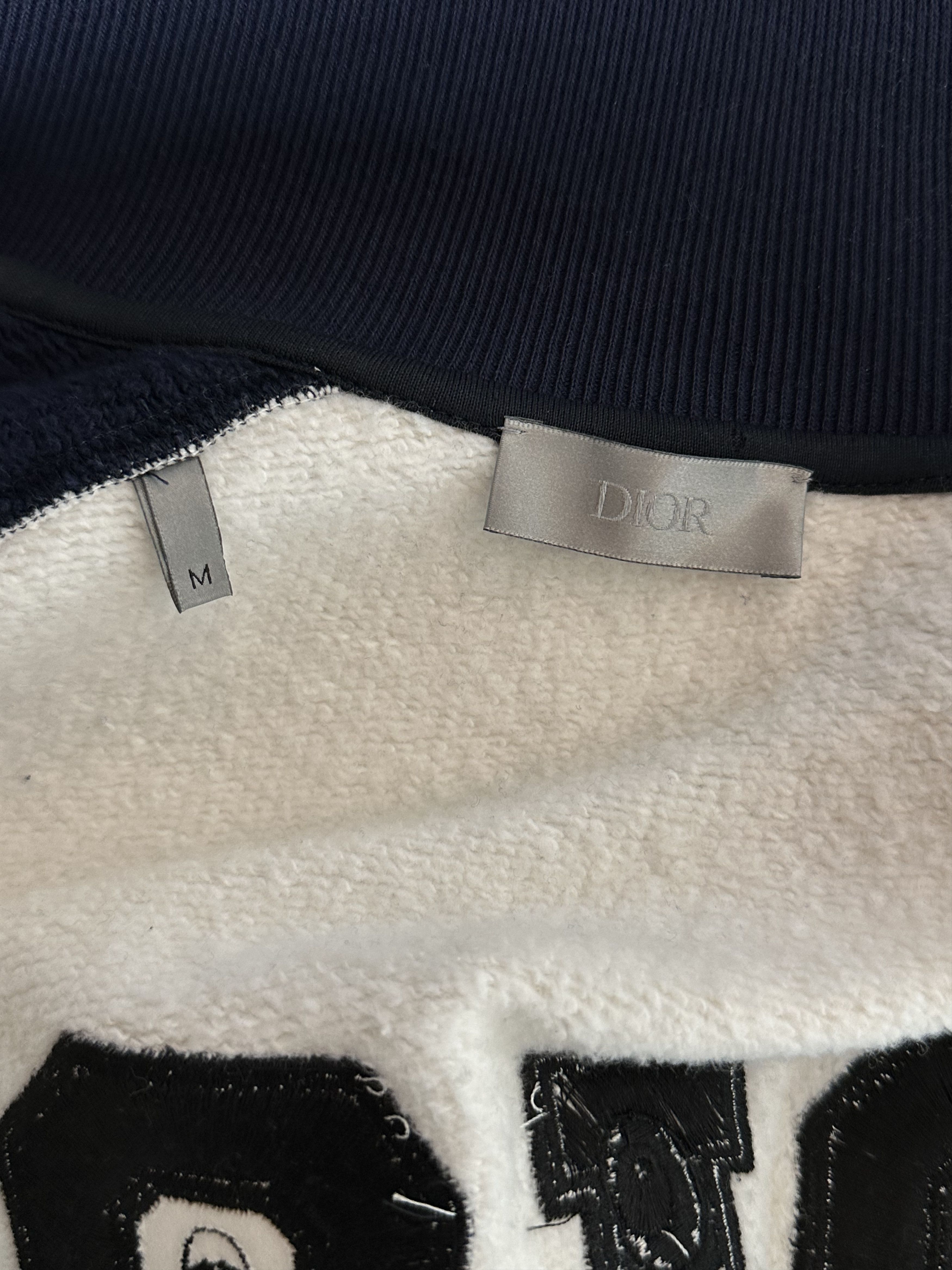 Dior Dior Kenny Scharf Navy & White Embroidered Logo Track Jacket Size US M / EU 48-50 / 2 - 6 Thumbnail