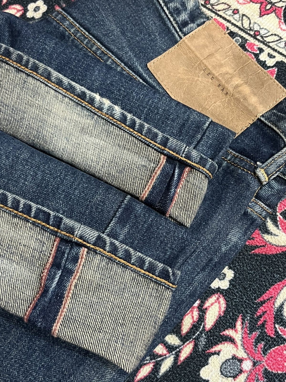 Paul Smith Red Ear Paul Smith Red Ear Distressed Selvedge Blue Washed Jeans Size US 30 / EU 46 - 12 Thumbnail