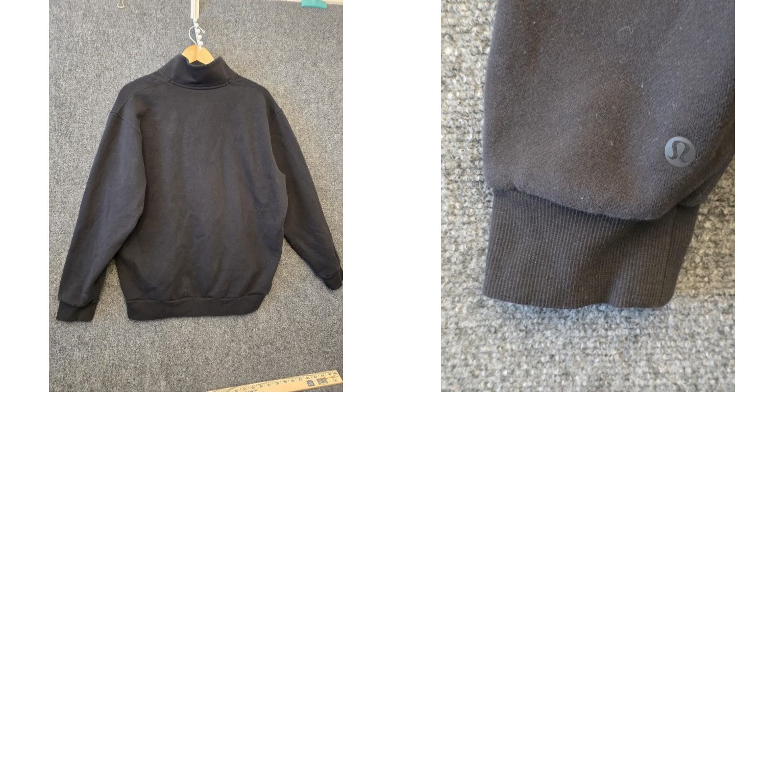 Lululemon Lululemon Sweatshirt Mens L Black 1/4 Zip Fleece Mock Neck Logo Pullover Regular Fit Size US L / EU 52-54 / 3 - 8 Thumbnail