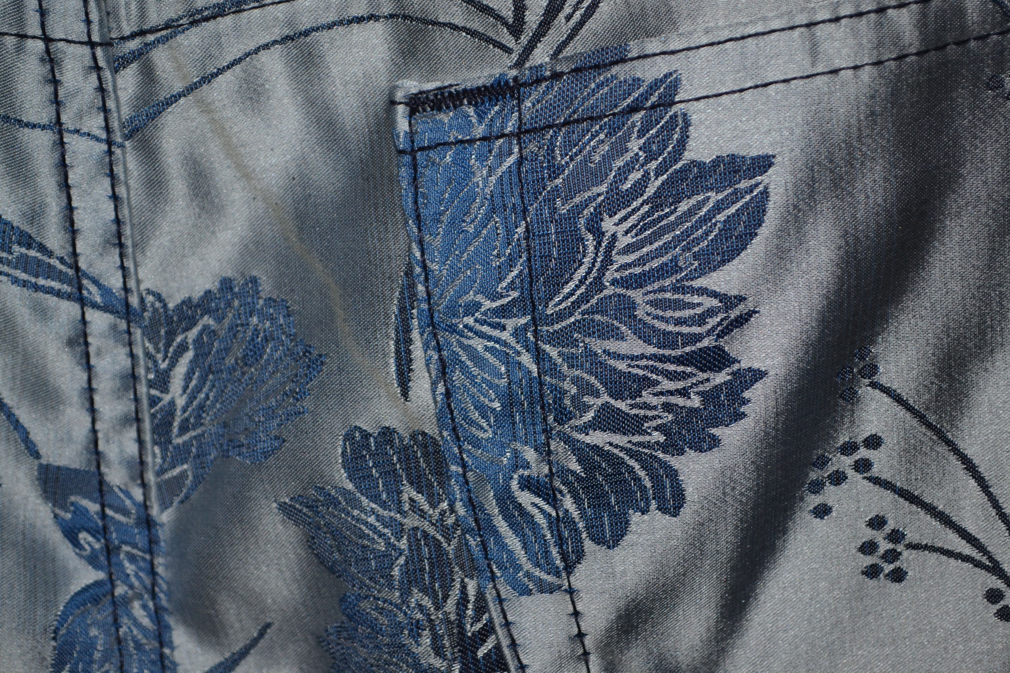 Gianfranco Ferre × Vintage Ferre Vintage Metallic Floral Pants Jeans 27 size Gianfranco Size 27" / US 4 / IT 40 - 8 Thumbnail