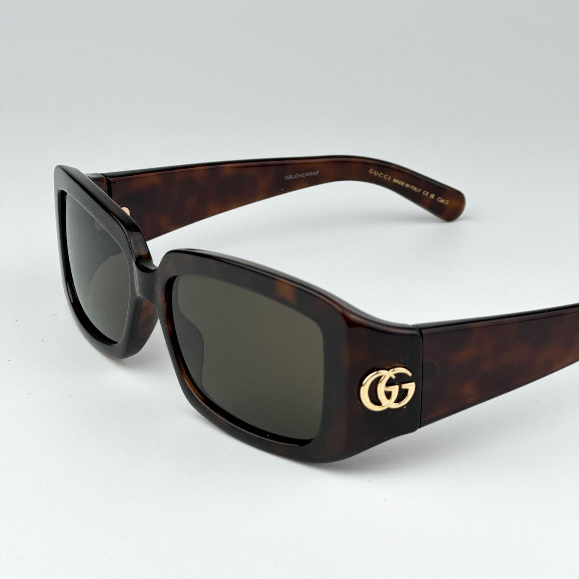 Gucci NEW Gucci GG1403S 002 Brown Unisex Rectangle Sunglasses Size ONE SIZE - 4 Thumbnail
