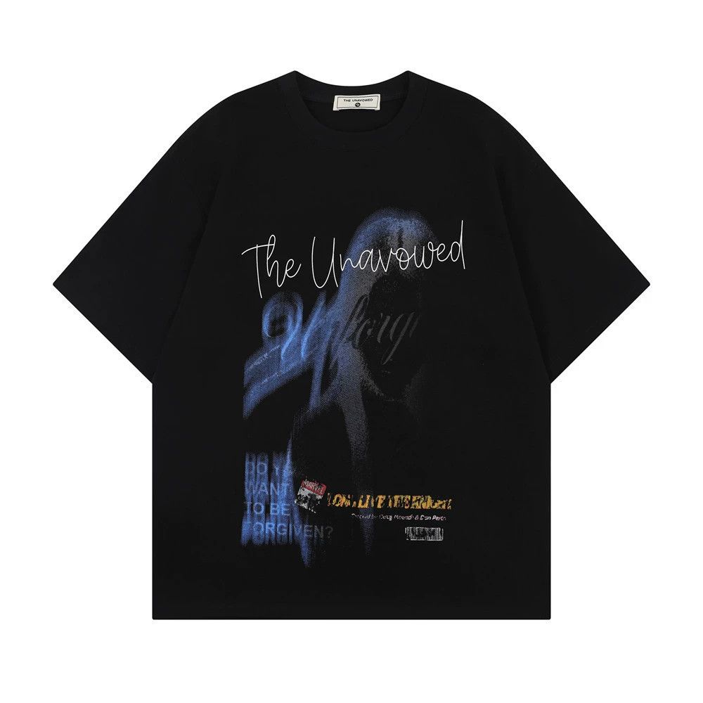 Japanese Brand Men's loose trendy casual silhouette printed T-shirt y2k Size US M / EU 48-50 / 2 - 1 Thumbnail
