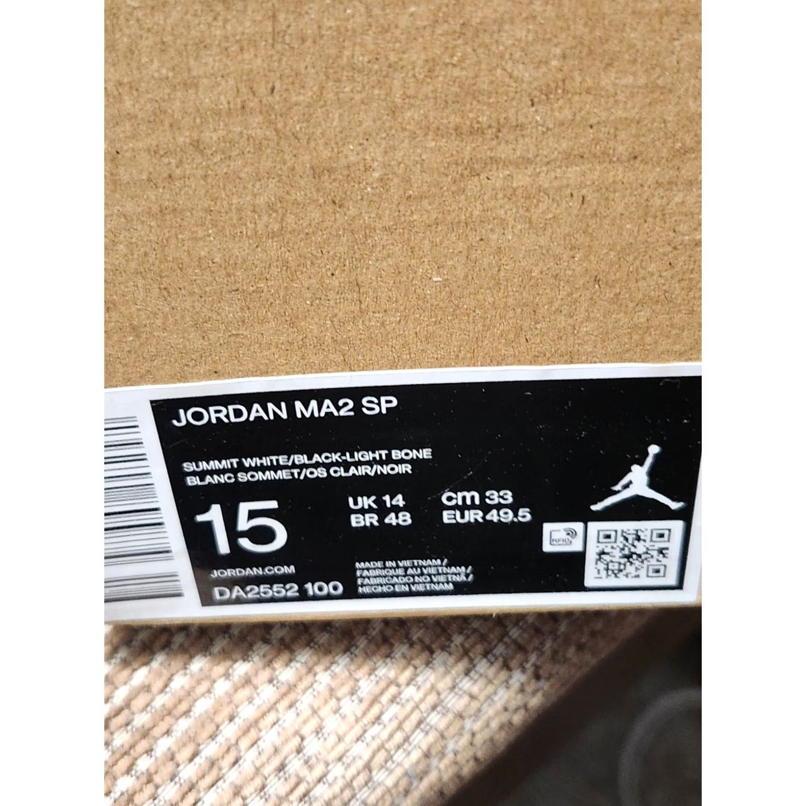 Nike NIKE JORDAN MA2 Mens Athletic Sneakers Light Grey Future Beginnings 2020 15 Size US 15 / EU 48 - 5 Thumbnail